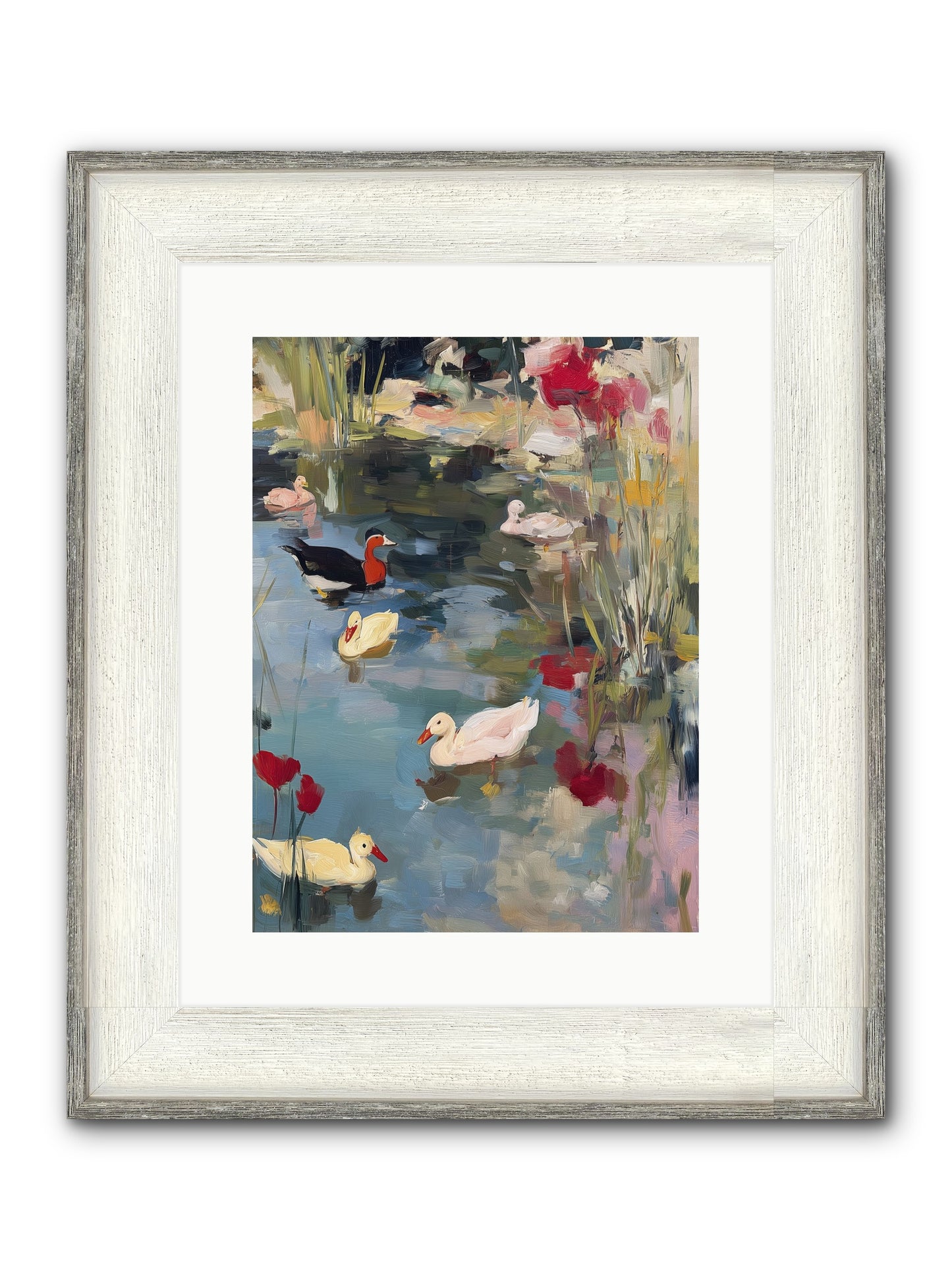 Marsh Dwellers Framed Print - Driftwood White 12x16