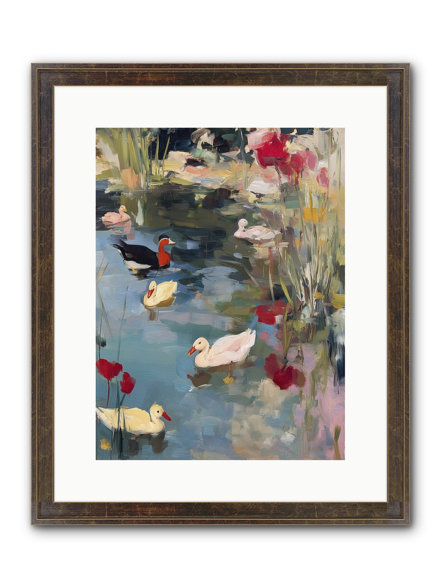 Marsh Dwellers Framed Print - Slimwoods Black/Gold 12x16