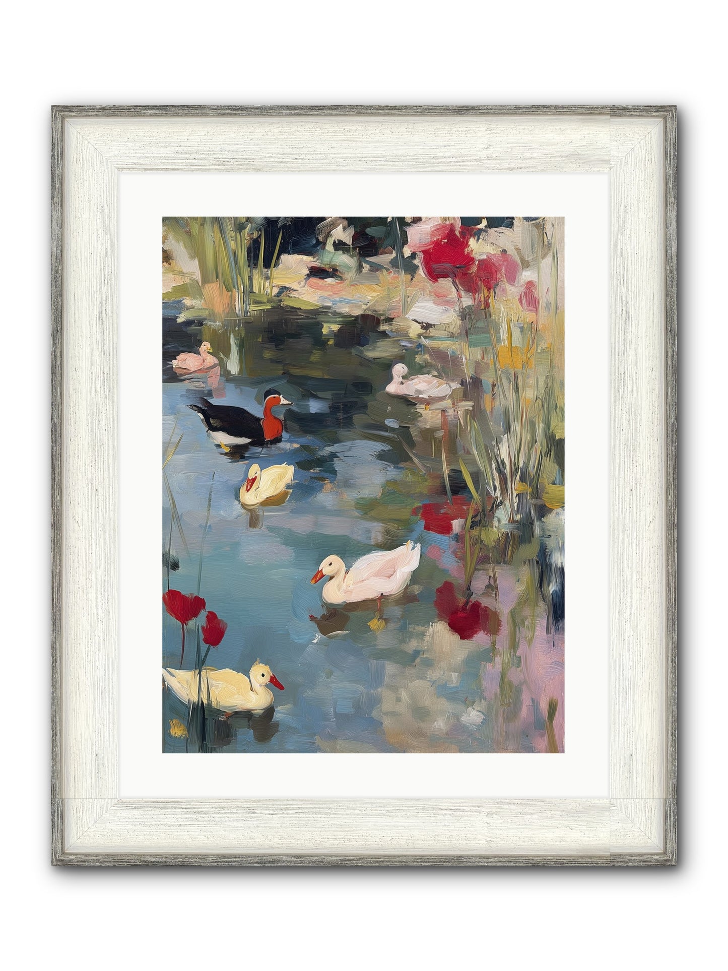 Marsh Dwellers Framed Print - Driftwood White 18x24