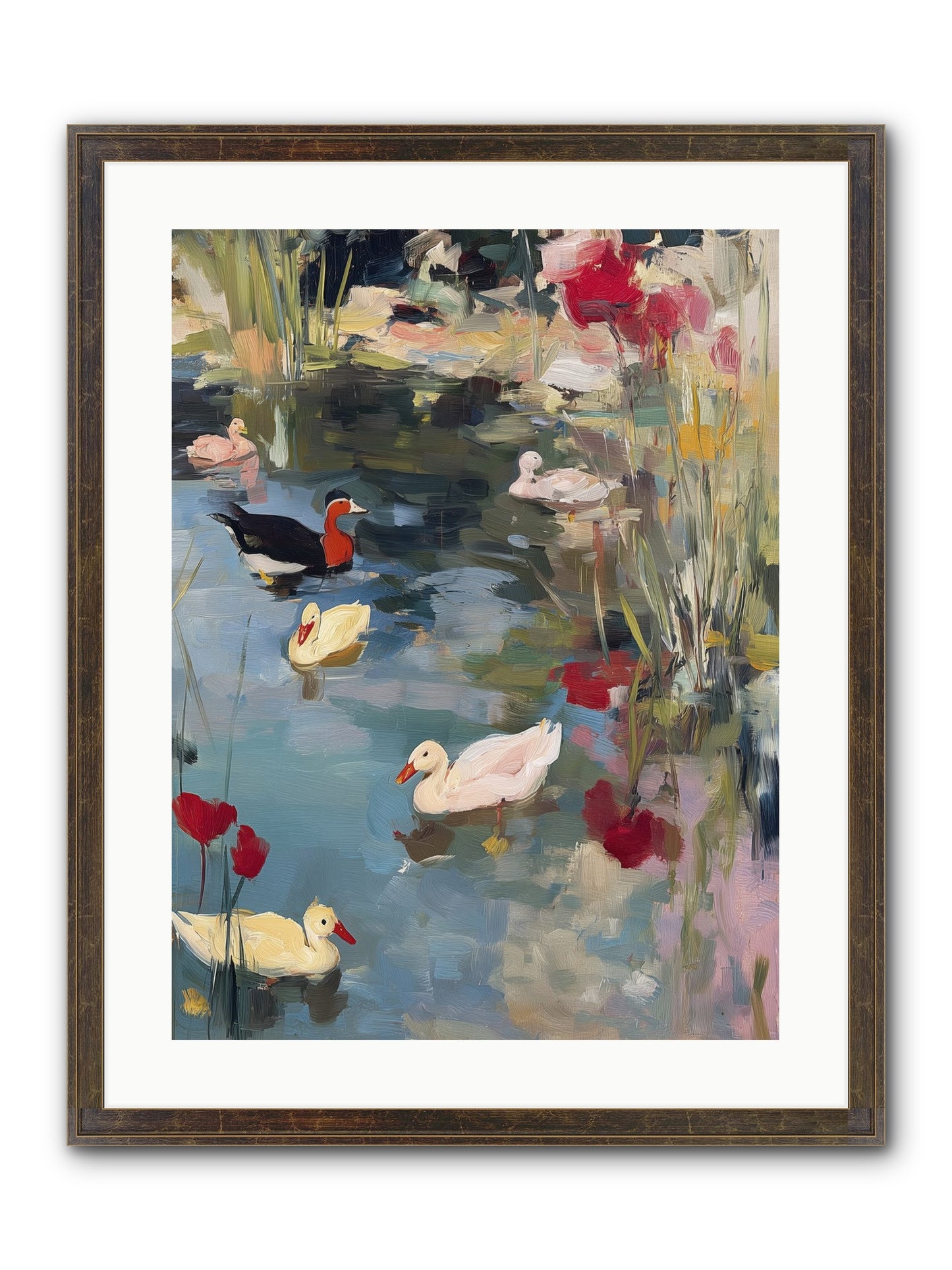 Marsh Dwellers Framed Print - Slimwoods Black/Gold 18x24