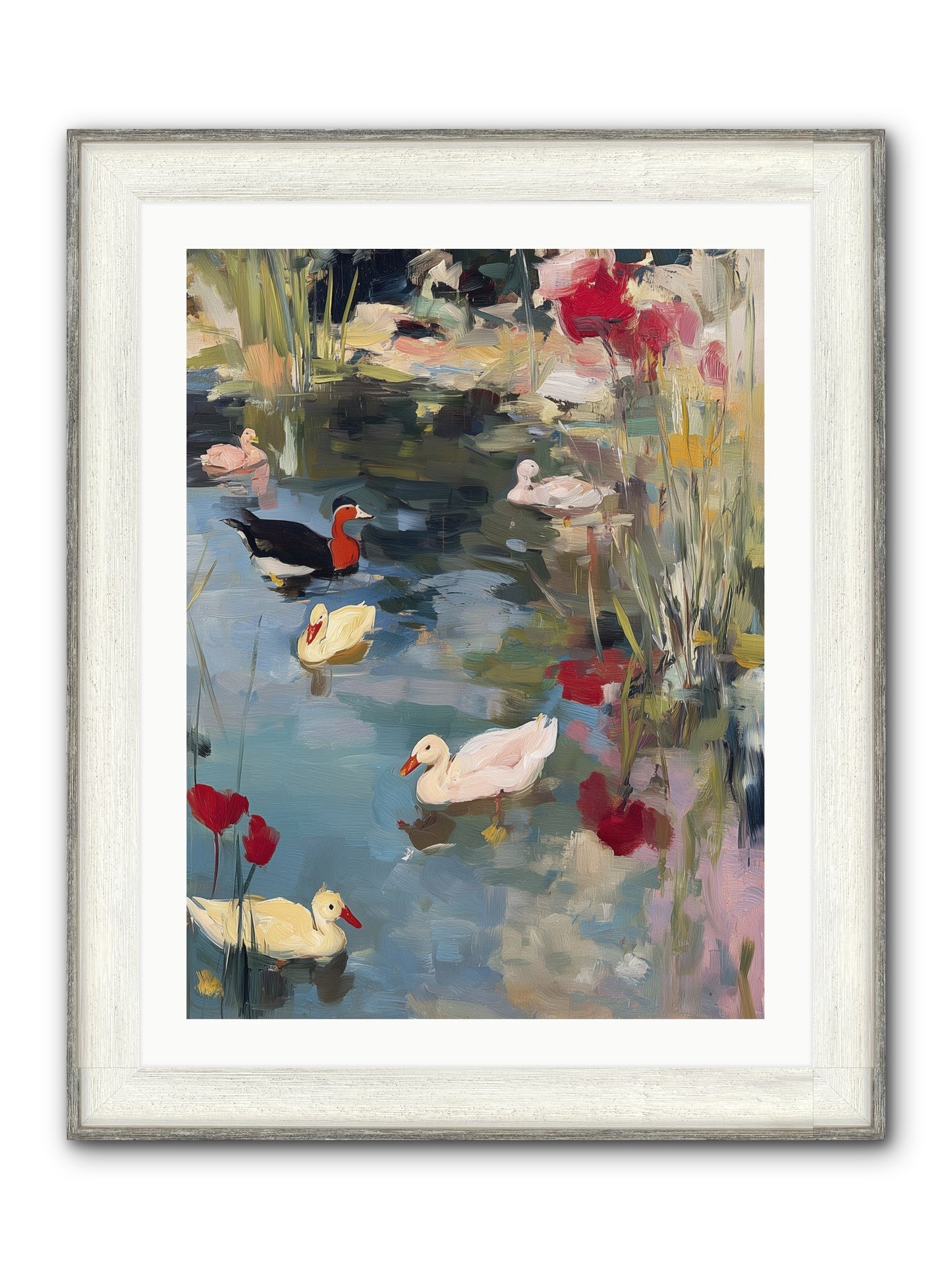 Marsh Dwellers Framed Print - Driftwood White 24x32