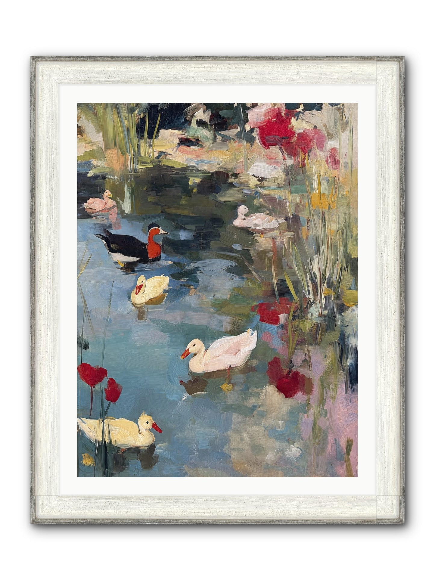 Marsh Dwellers Framed Print - Driftwood White 30x40