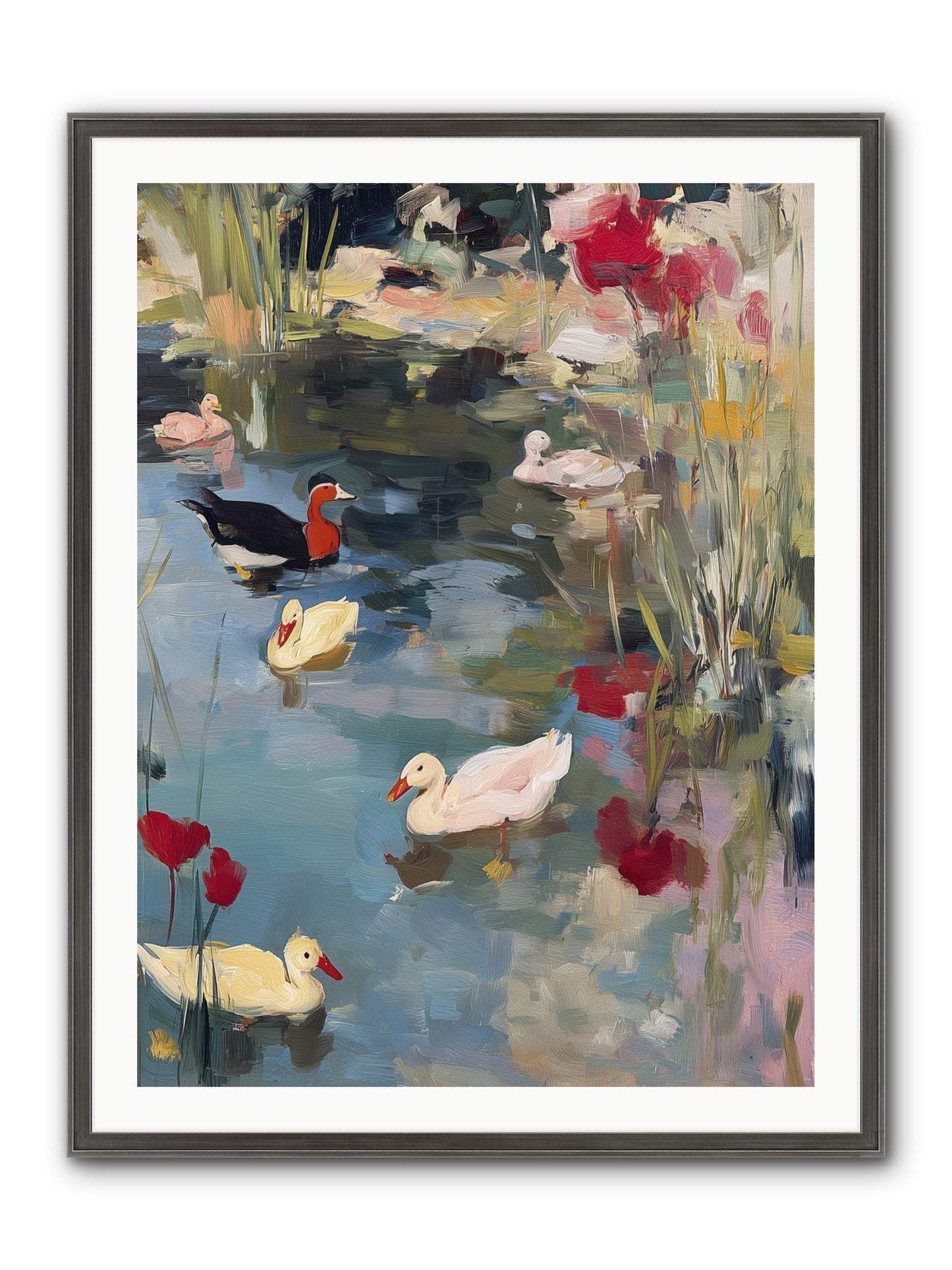 Marsh Dwellers Framed Print - Slimwoods Black/Silver 30x40