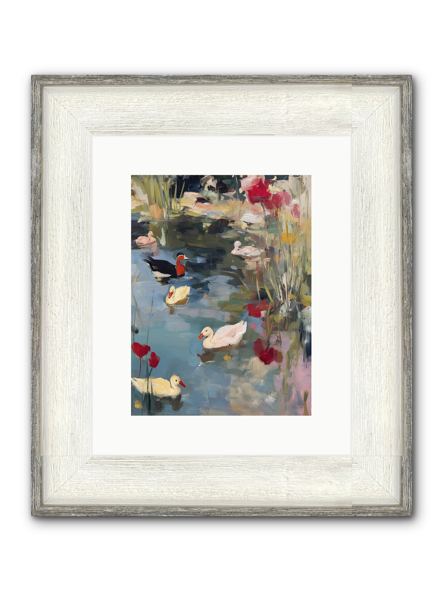 Marsh Dwellers Framed Print - Driftwood White 9x12