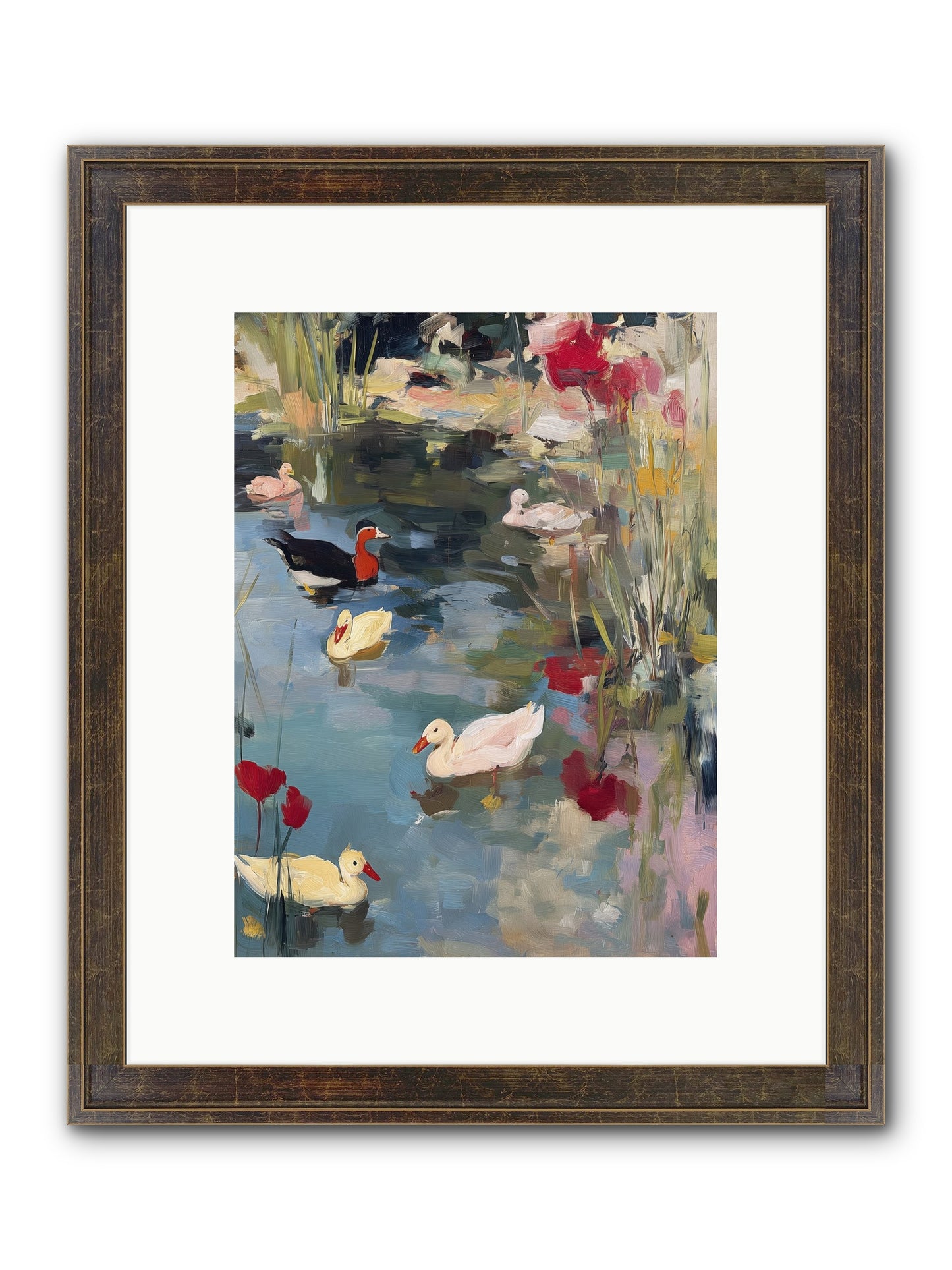 Marsh Dwellers Framed Print - Slimwoods Black/Gold 9x12
