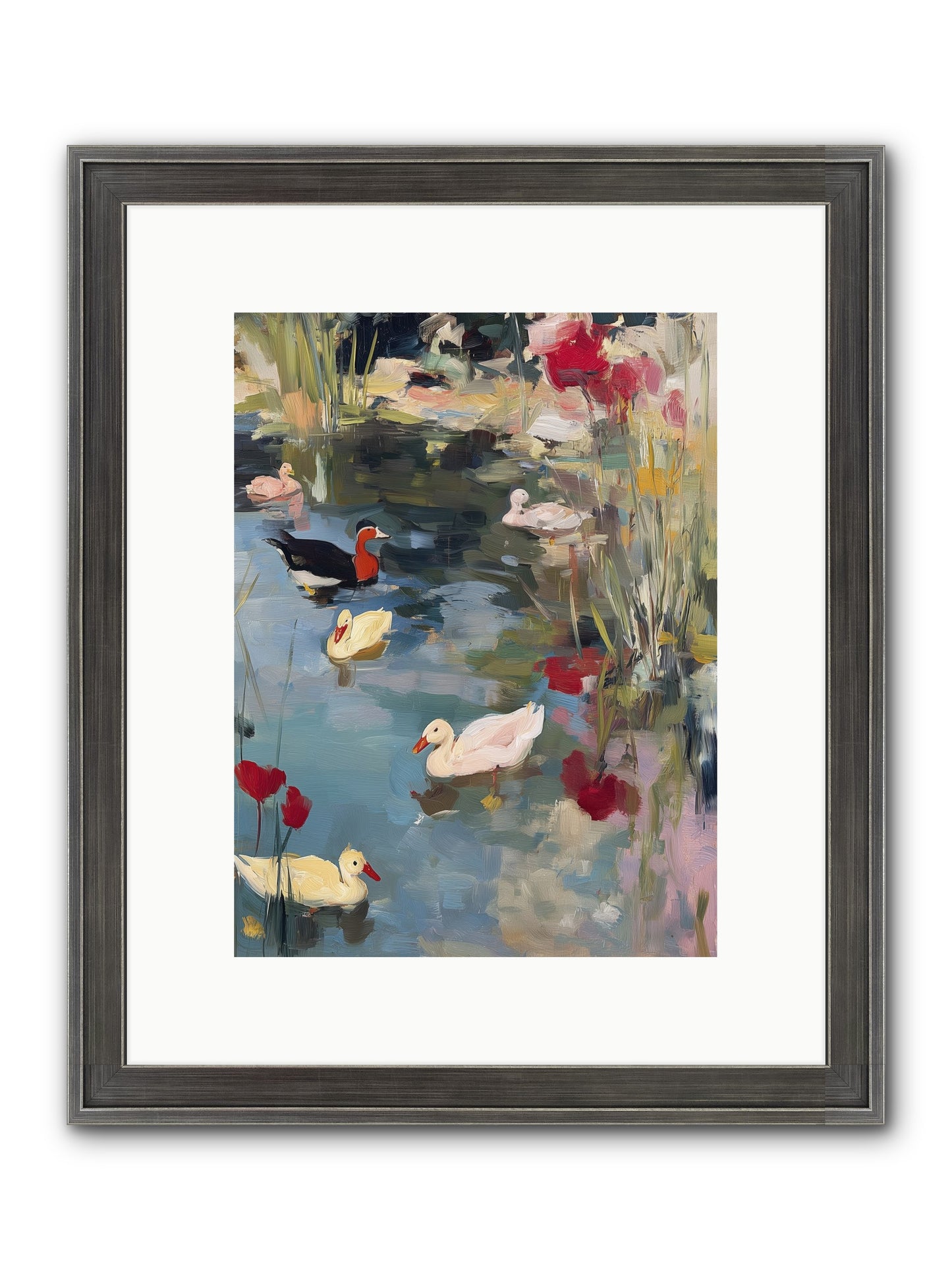 Marsh Dwellers Framed Print - Slimwoods Black/Silver 9x12