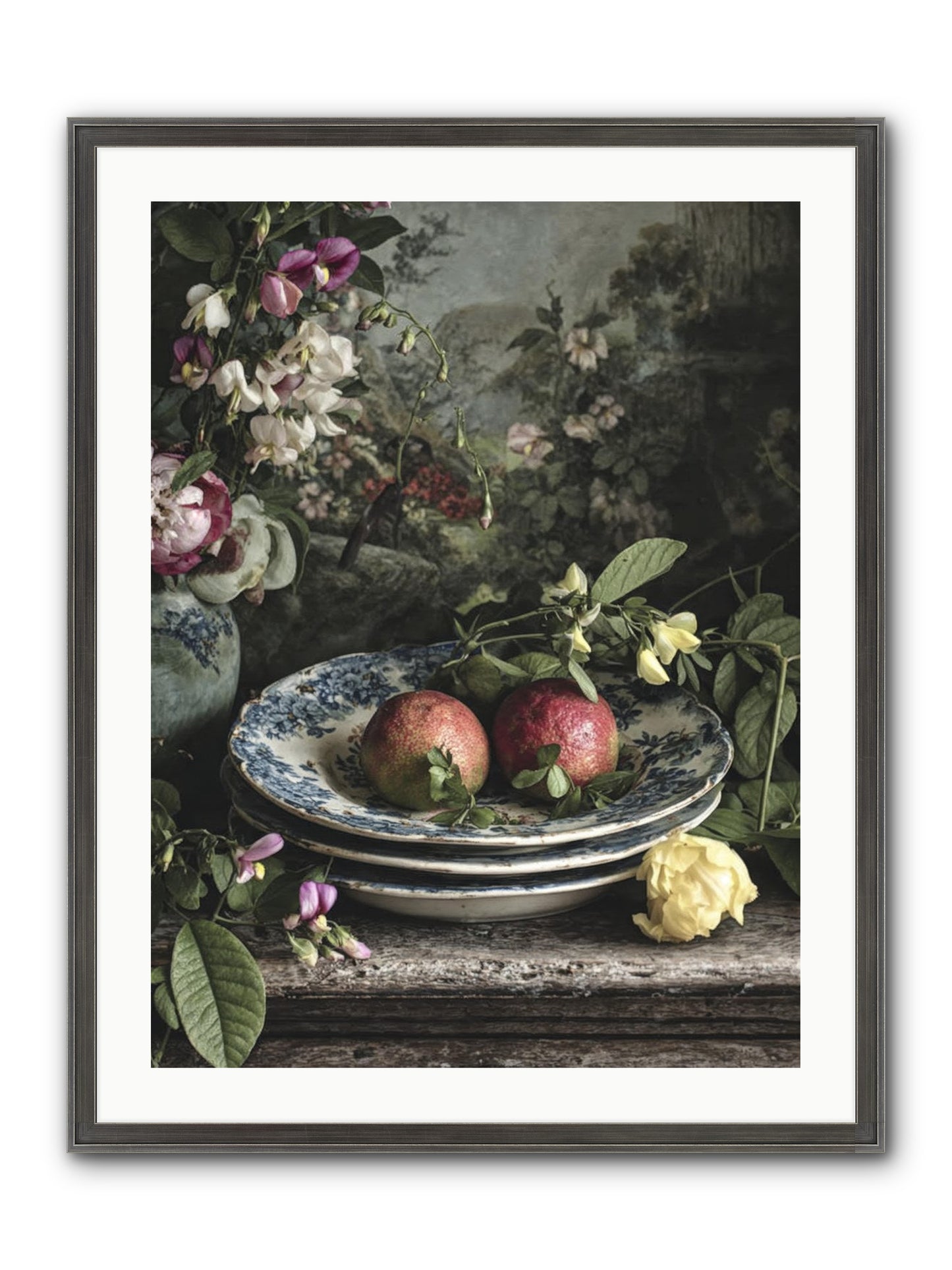 Matinique Framed Print - Slimwoods Black/Silver 24x32