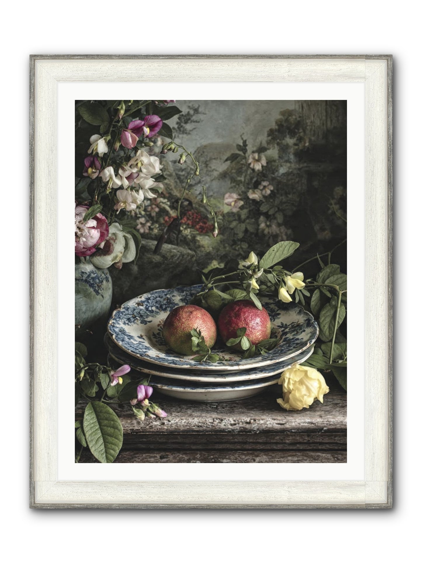Matinique Framed Print - Driftwood White 30x40