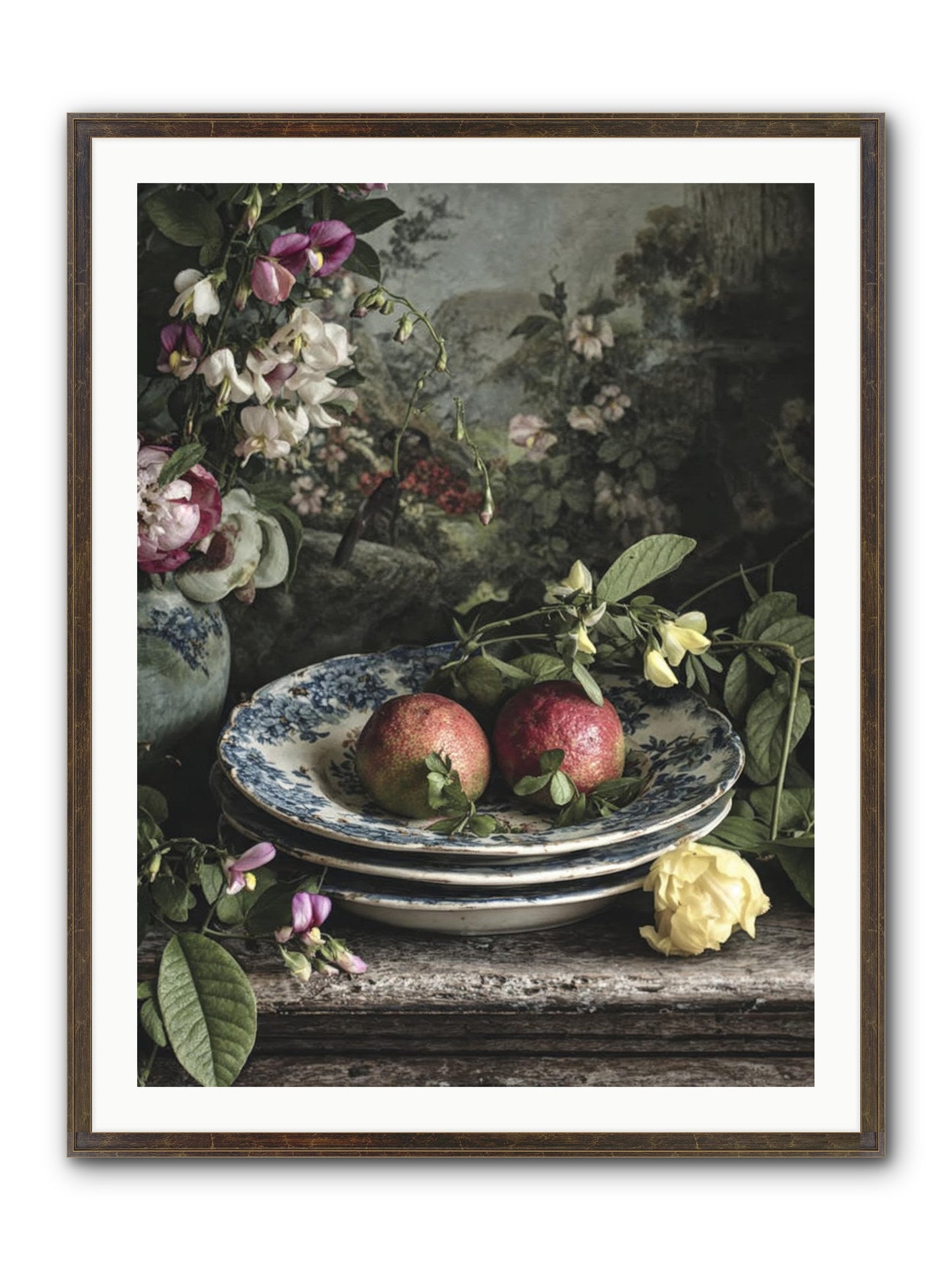 Matinique Framed Print - Slimwoods Black/Gold 30x40