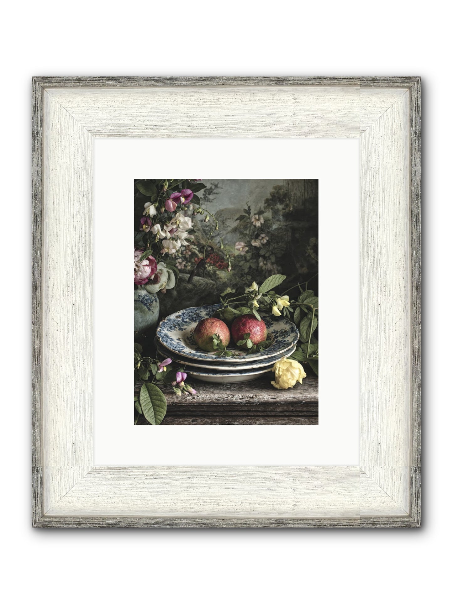 Matinique Framed Print - Driftwood White 9x12