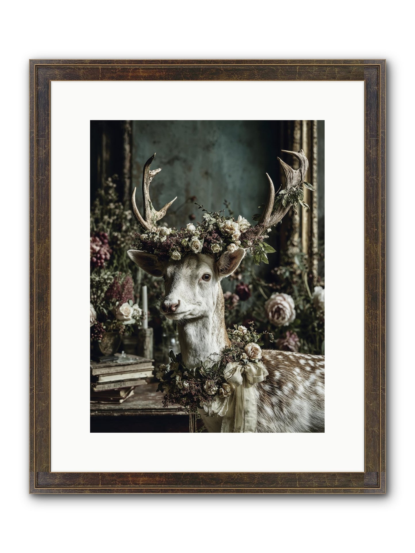 Maxence Framed Print - Slimwoods Black/Gold 12x16