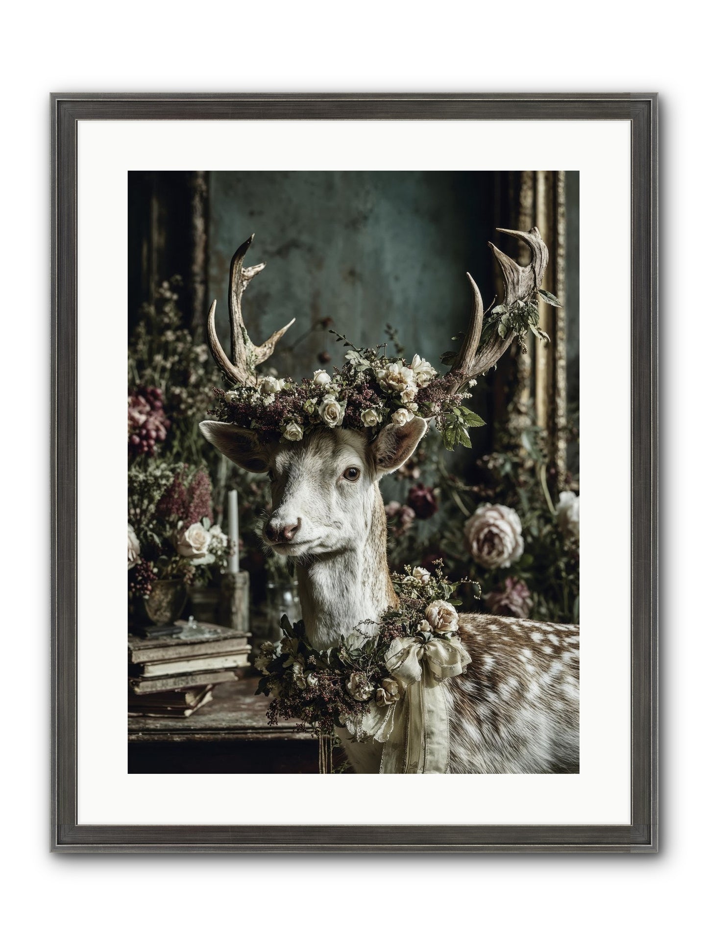 Maxence Framed Print - Slimwoods Black/Silver 18x24