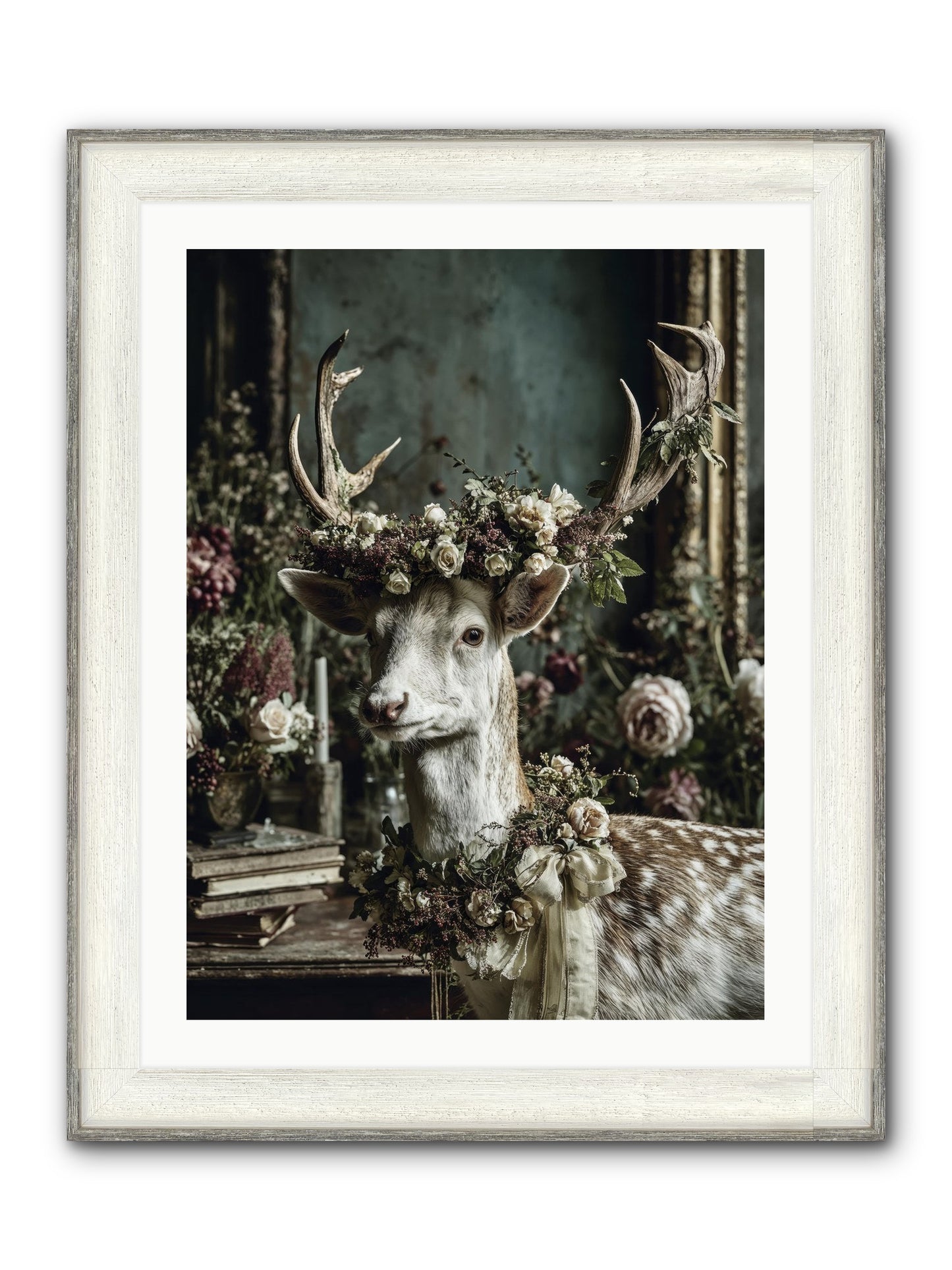 Maxence Framed Print - Driftwood White 24x32