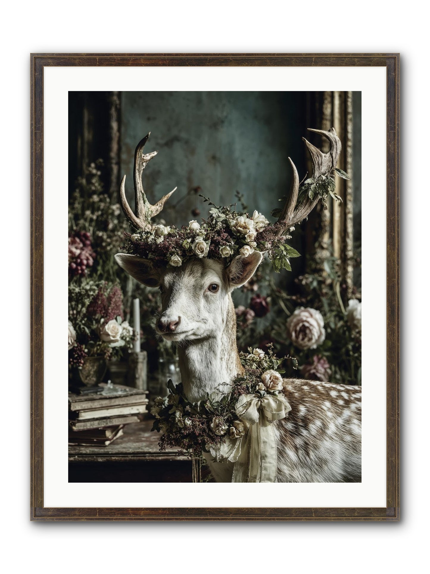 Maxence Framed Print - Slimwoods Black/Gold 24x32
