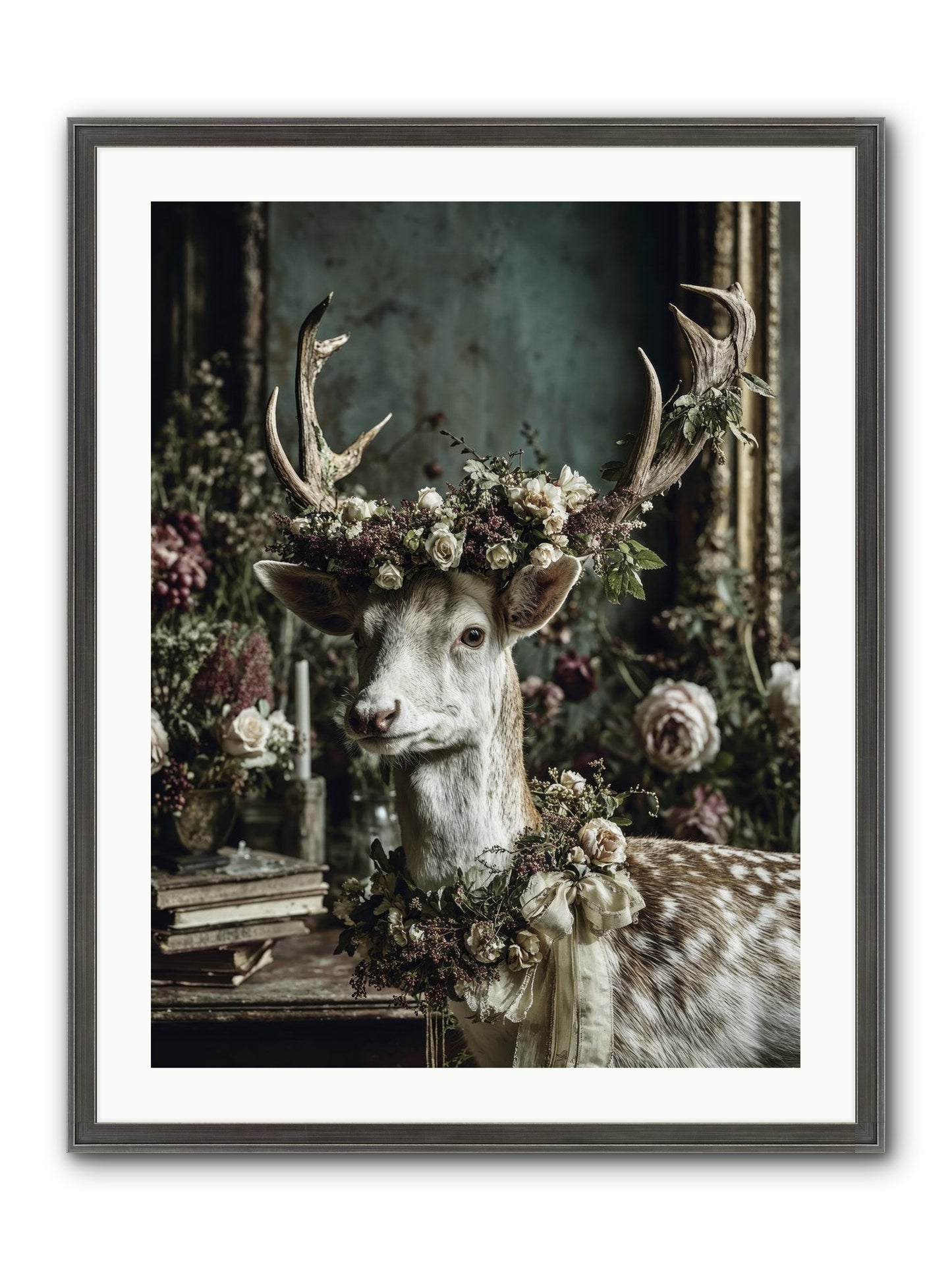 Maxence Framed Print - Slimwoods Black/Silver 24x32