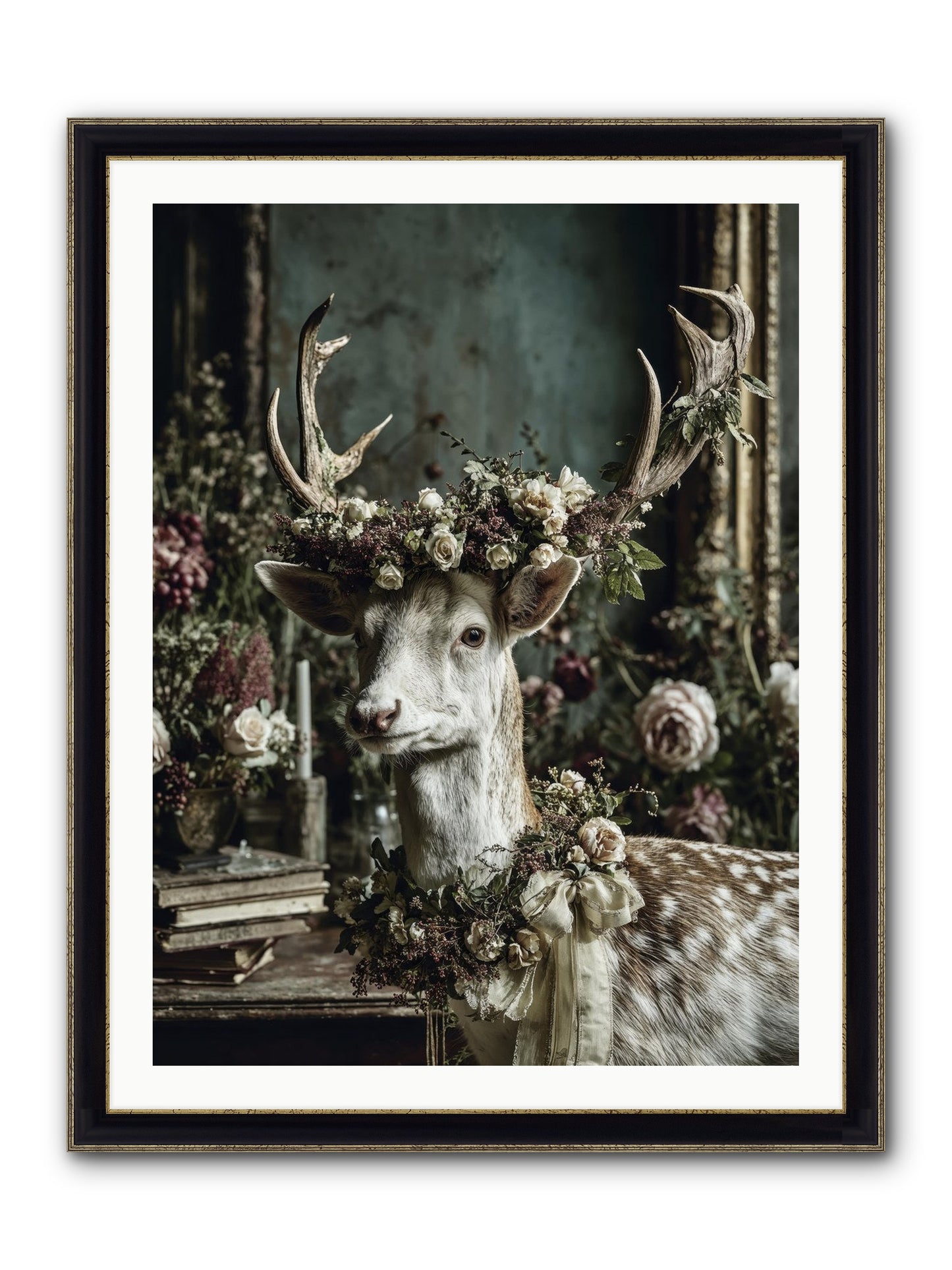 Maxence Framed Print - Black & Gold 30x40