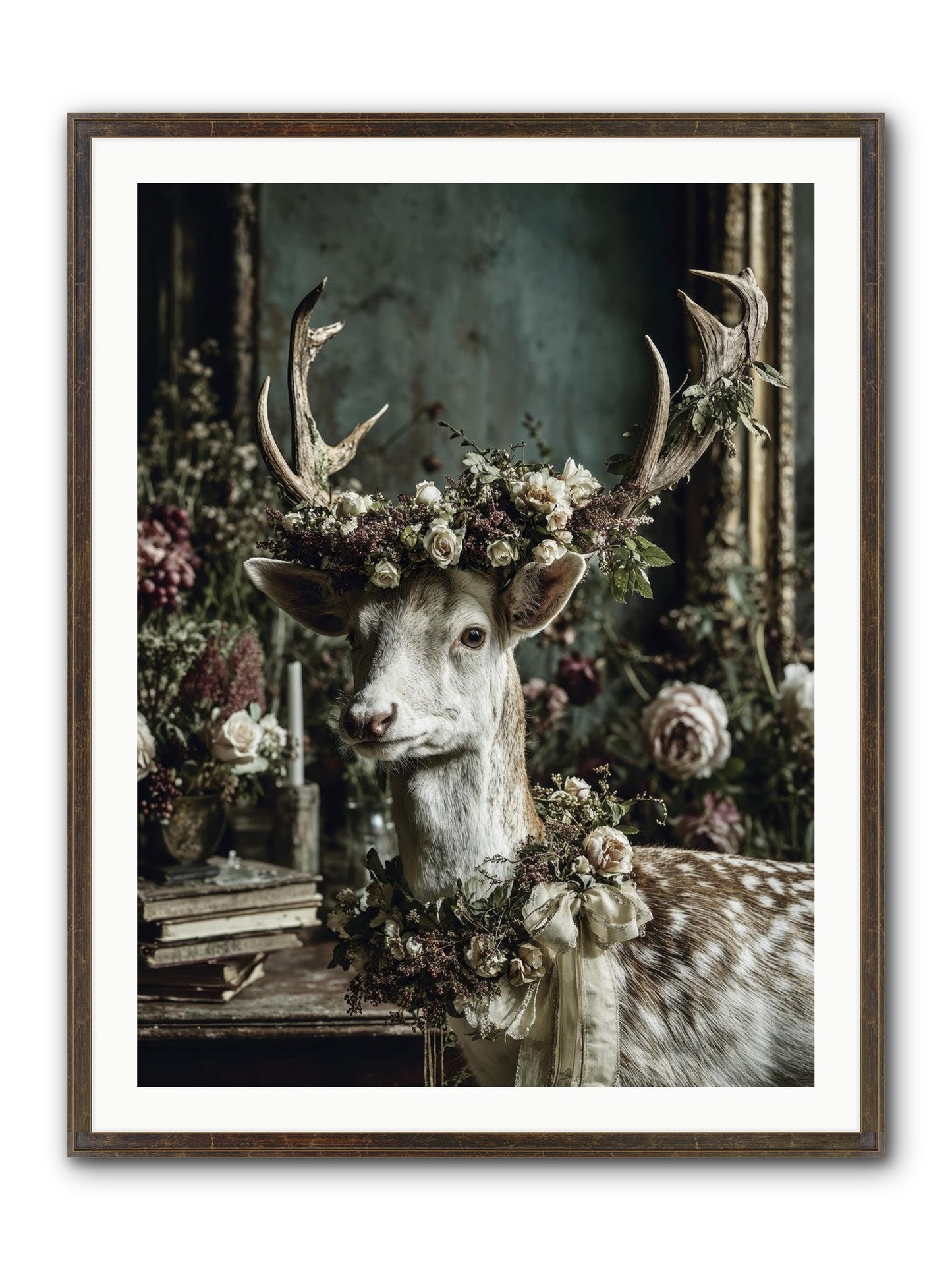 Maxence Framed Print - Slimwoods Black/Gold 30x40