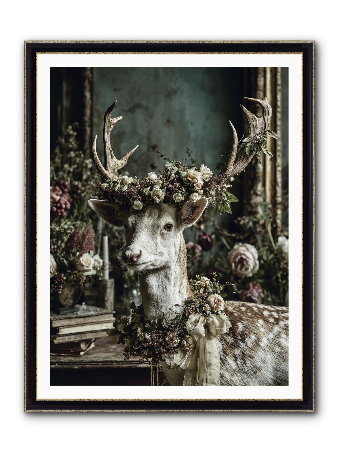 Maxence Framed Print - Black & Gold 36x48