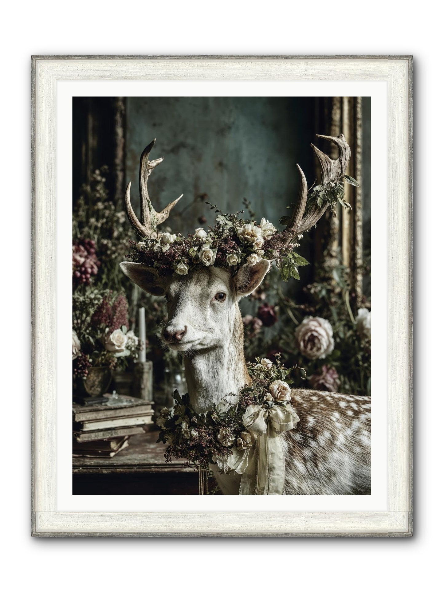 Maxence Framed Print - Driftwood White 36x48