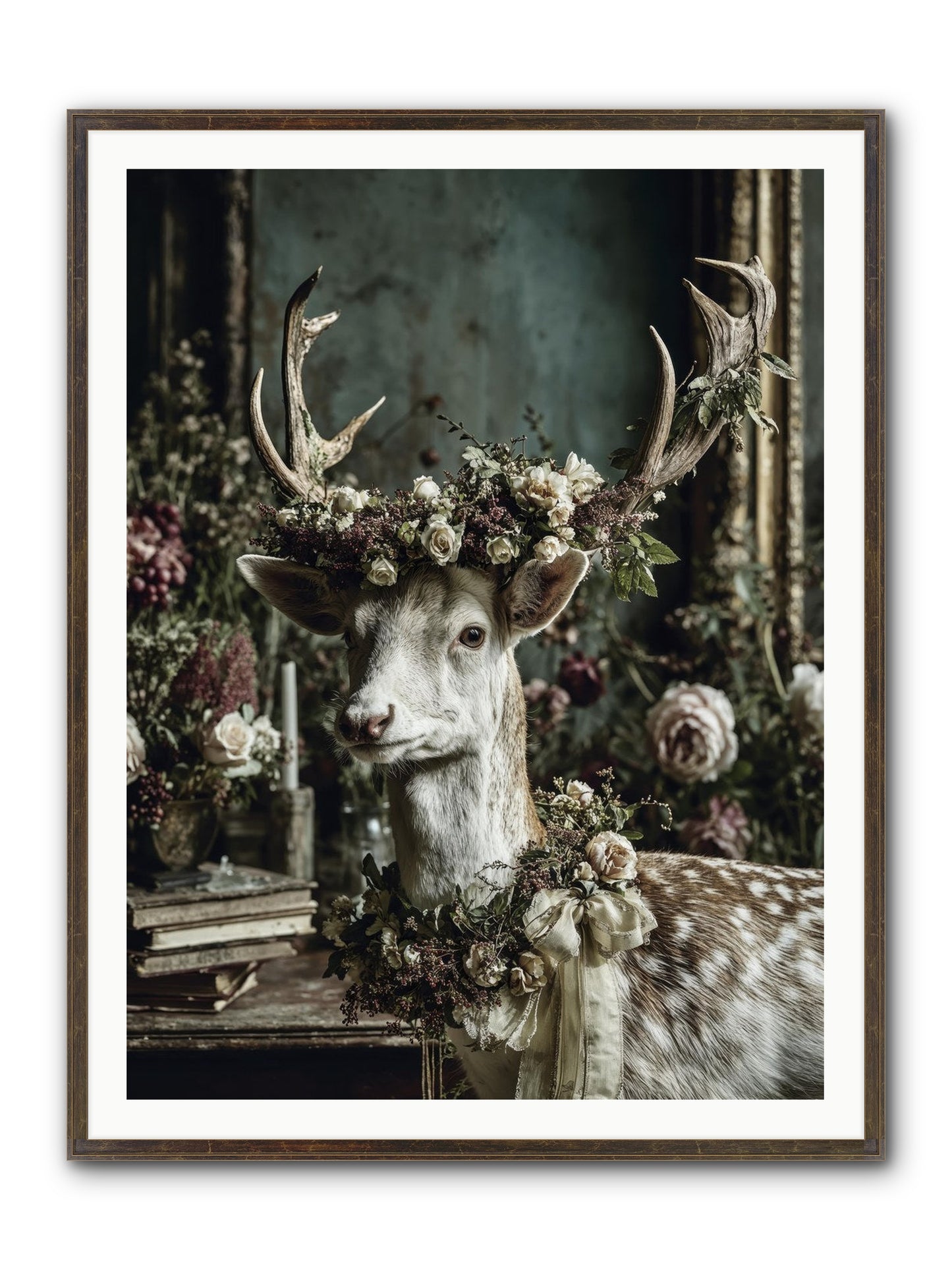Maxence Framed Print - Slimwoods Black/Gold 36x48