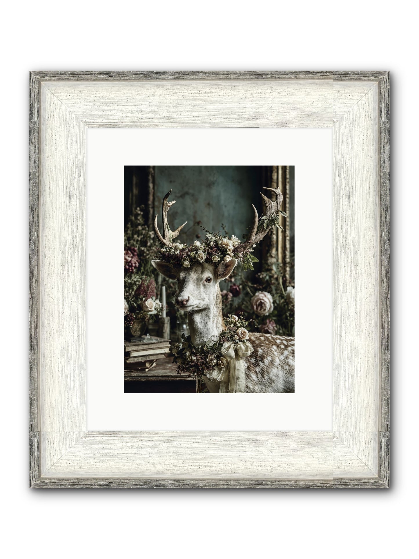 Maxence Framed Print - Driftwood White 9x12