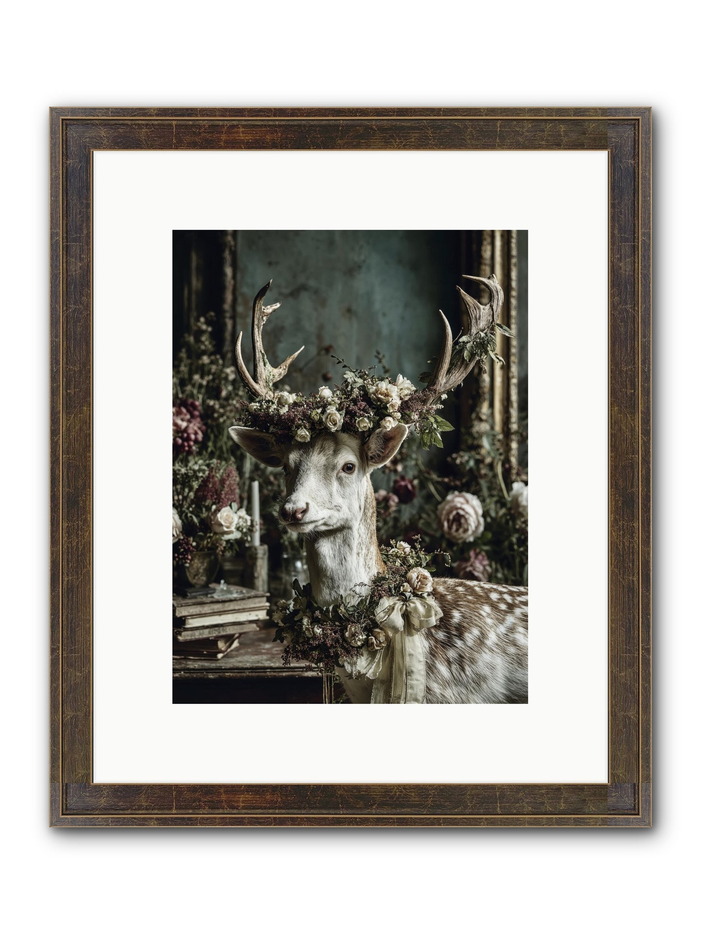 Maxence Framed Print - Slimwoods Black/Gold 9x12