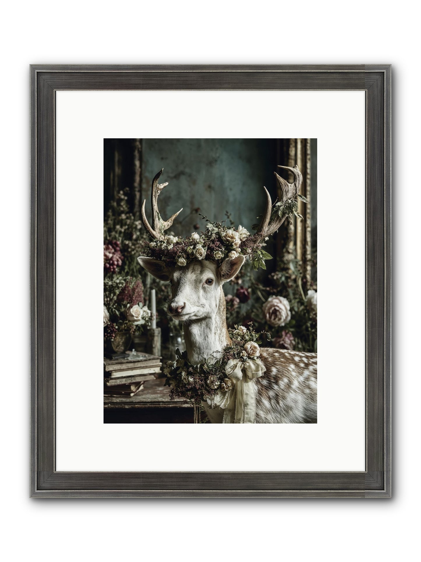 Maxence Framed Print - Slimwoods Black/Silver 9x12