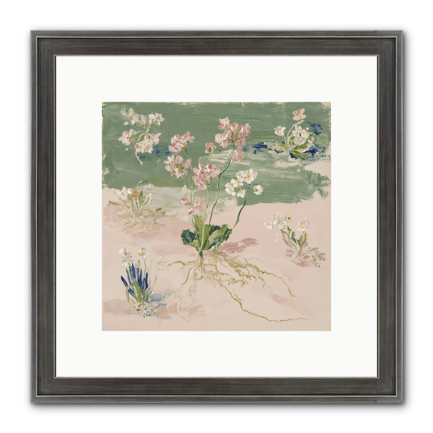 Maybe This Spring Framed Print - Slimwoods Black/Silver 10x10