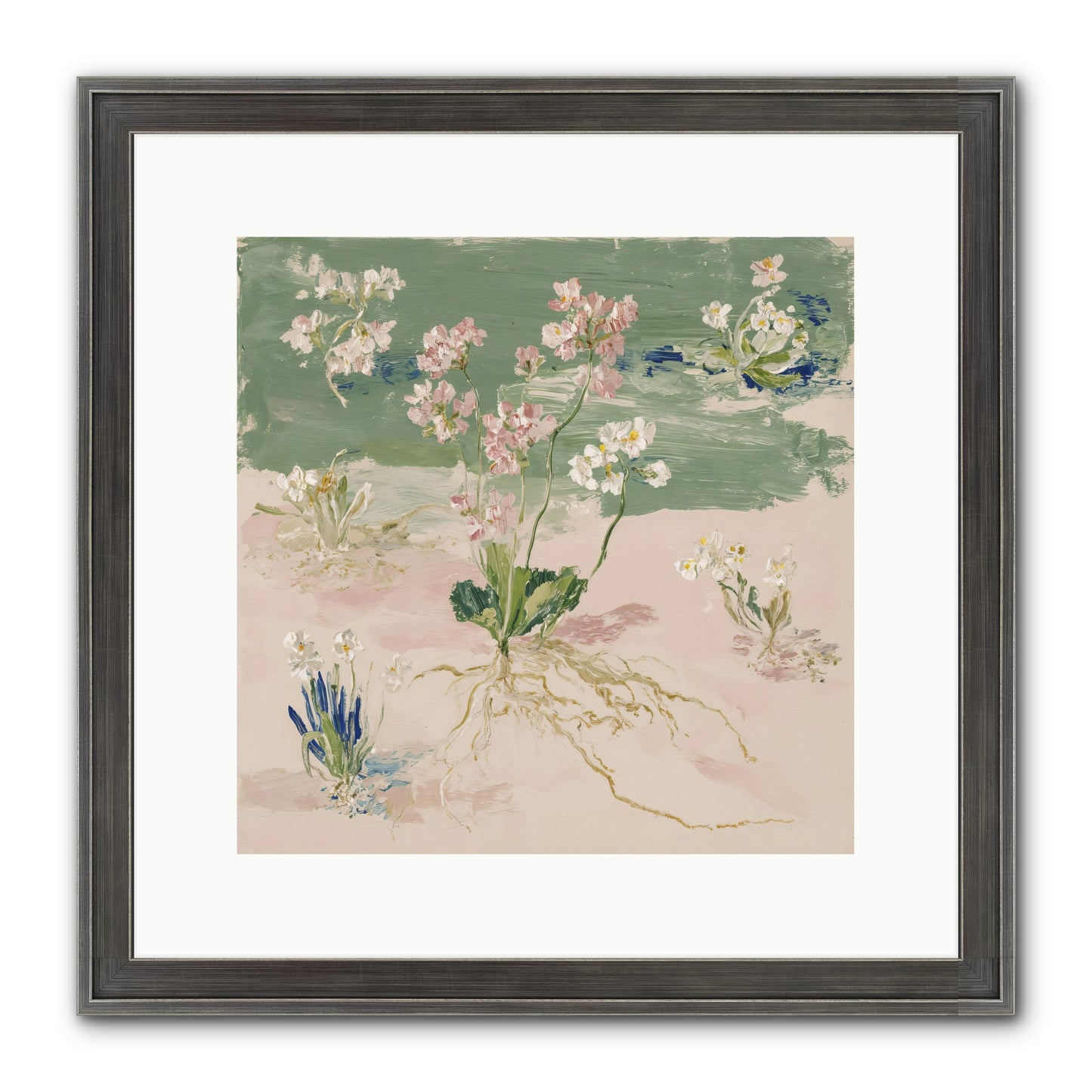 Maybe This Spring Framed Print - Slimwoods Black/Silver 12x12