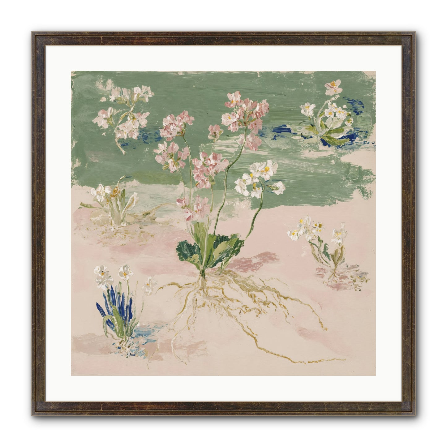 Maybe This Spring Framed Print - Slimwoods Black/Gold 24x24