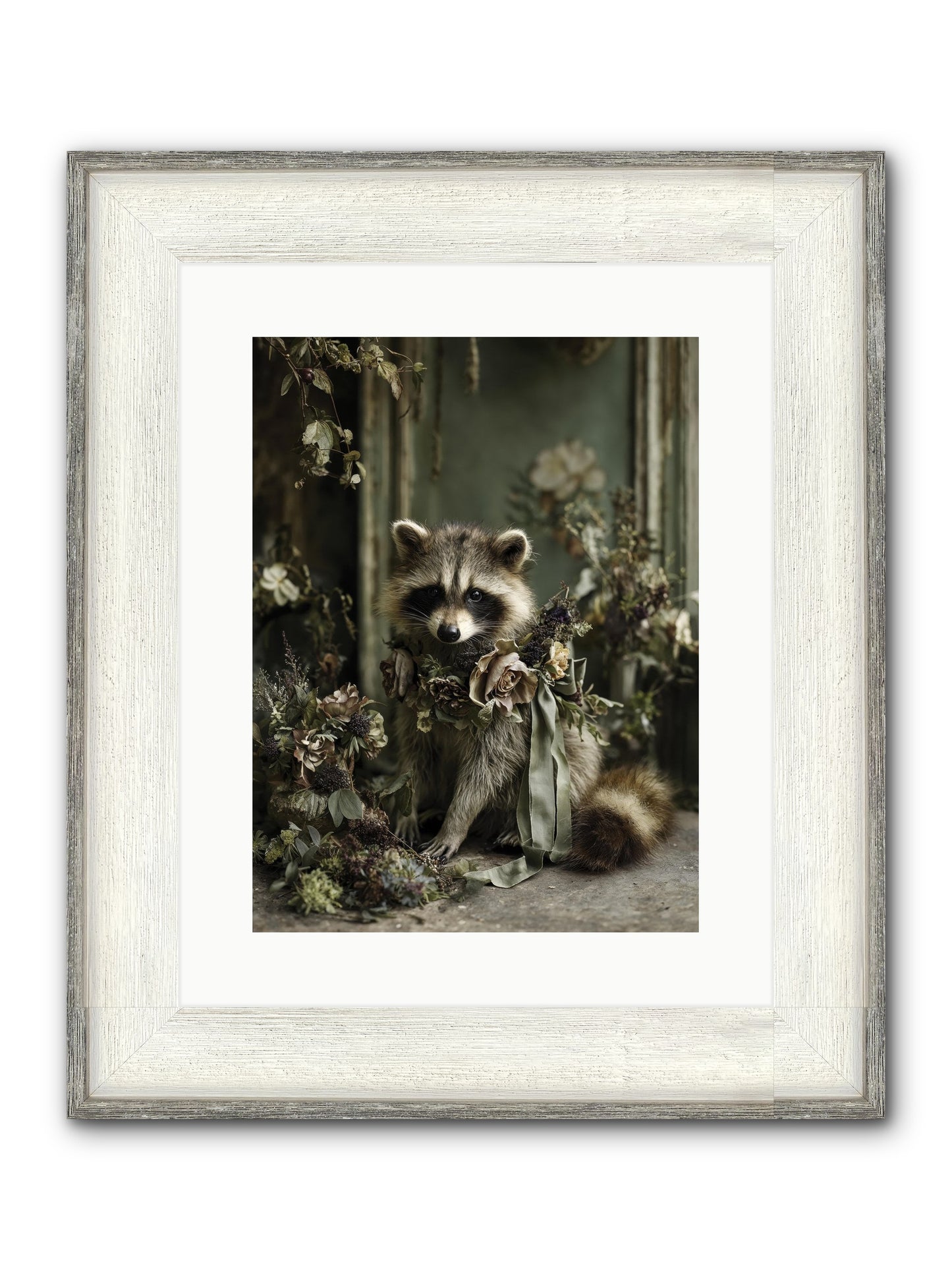 Maybelle Framed Print - Driftwood White 12x16