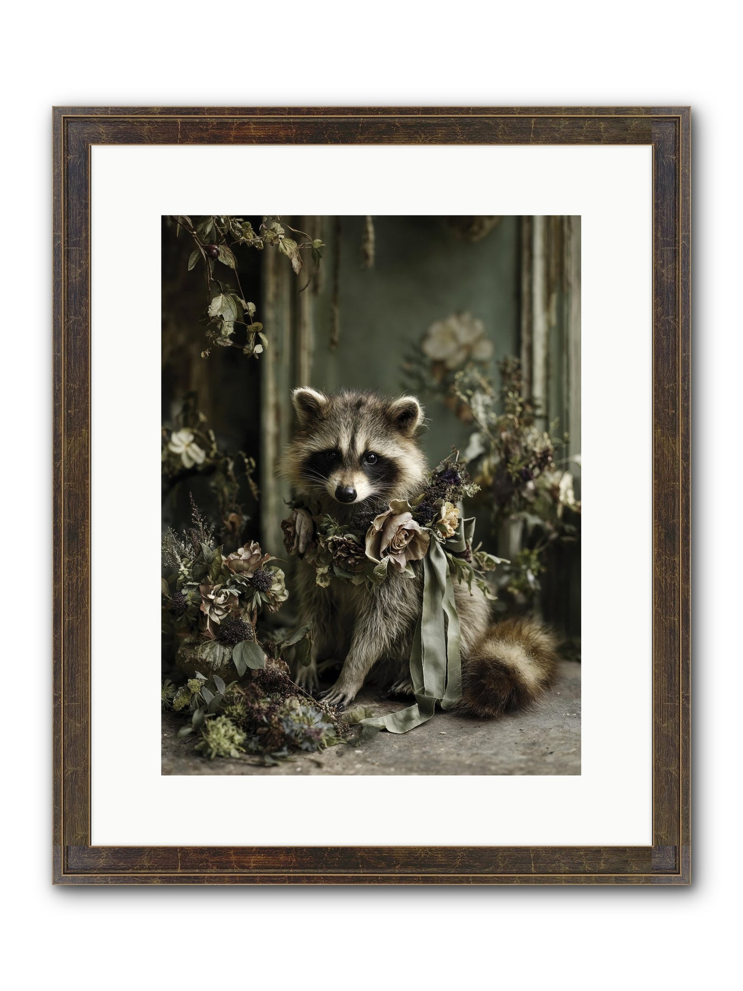 Maybelle Framed Print - Slimwoods Black/Gold 12x16