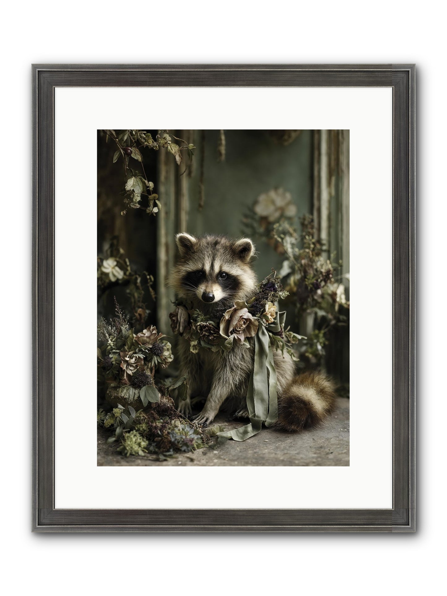 Maybelle Framed Print - Slimwoods Black/Silver 12x16