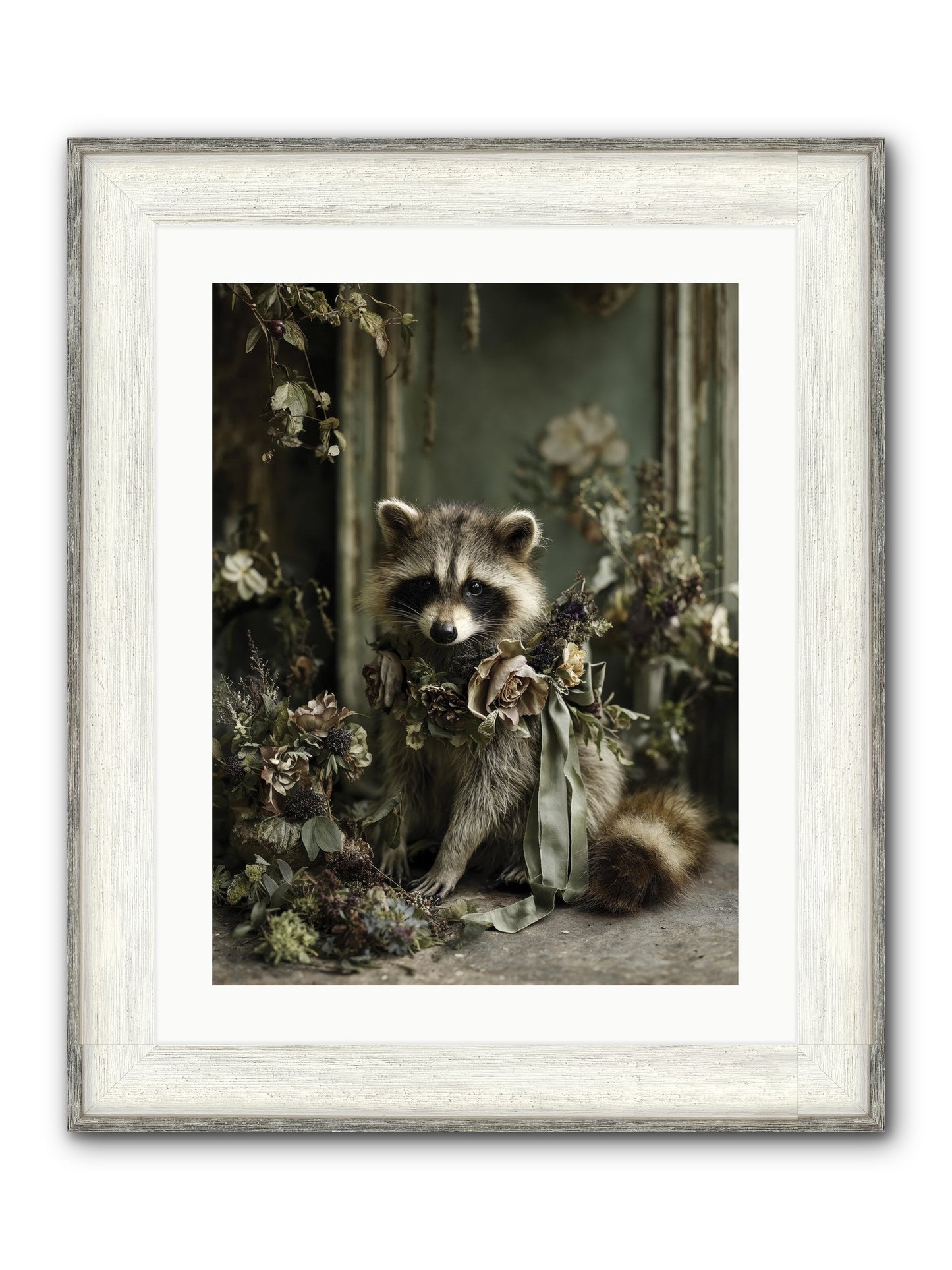Maybelle Framed Print - Driftwood White 18x24