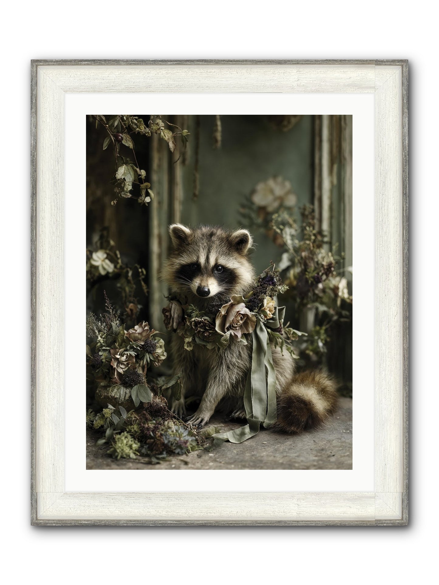 Maybelle Framed Print - Driftwood White 24x32