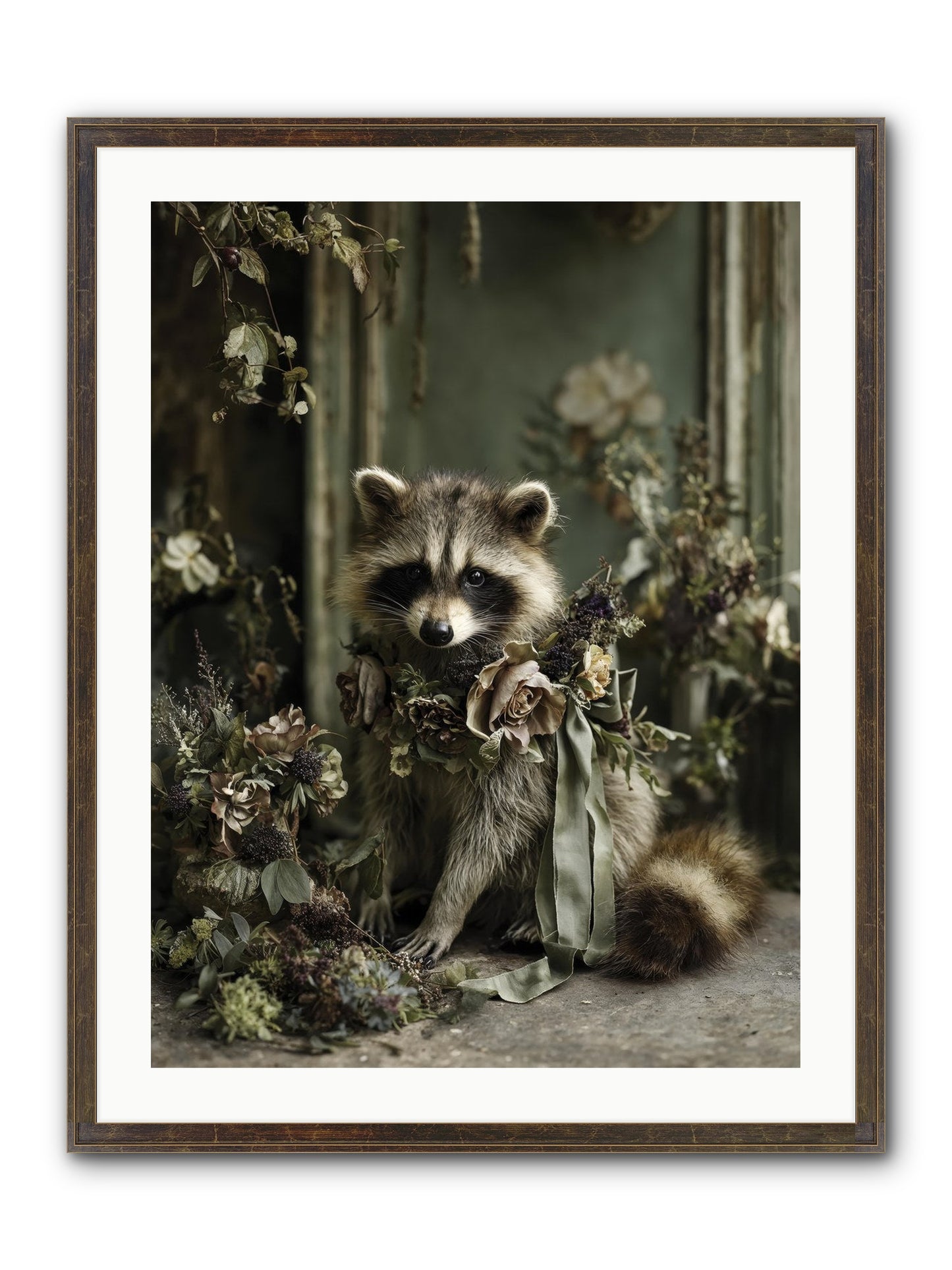 Maybelle Framed Print - Slimwoods Black/Gold 24x32