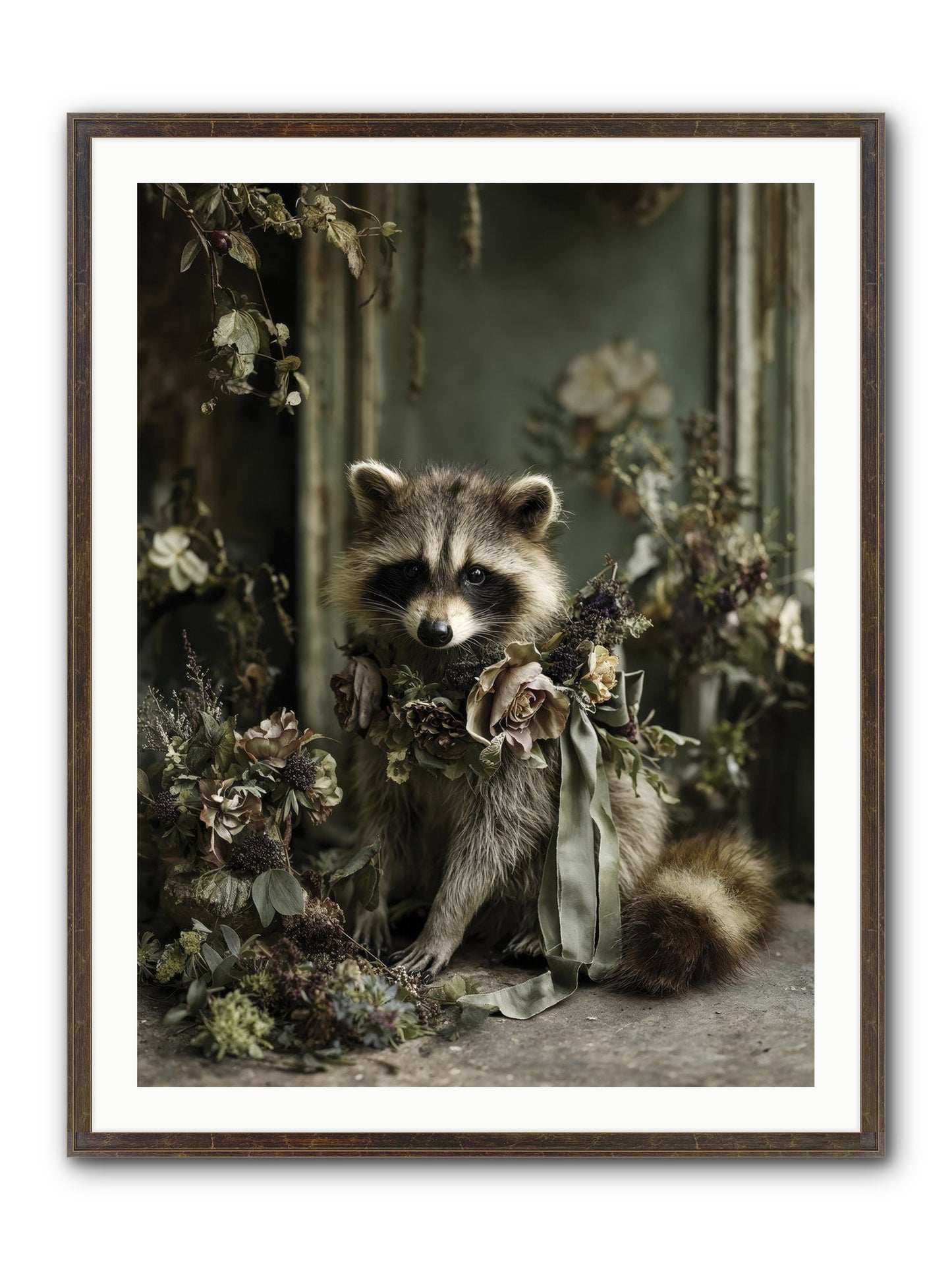 Maybelle Framed Print - Slimwoods Black/Gold 30x40