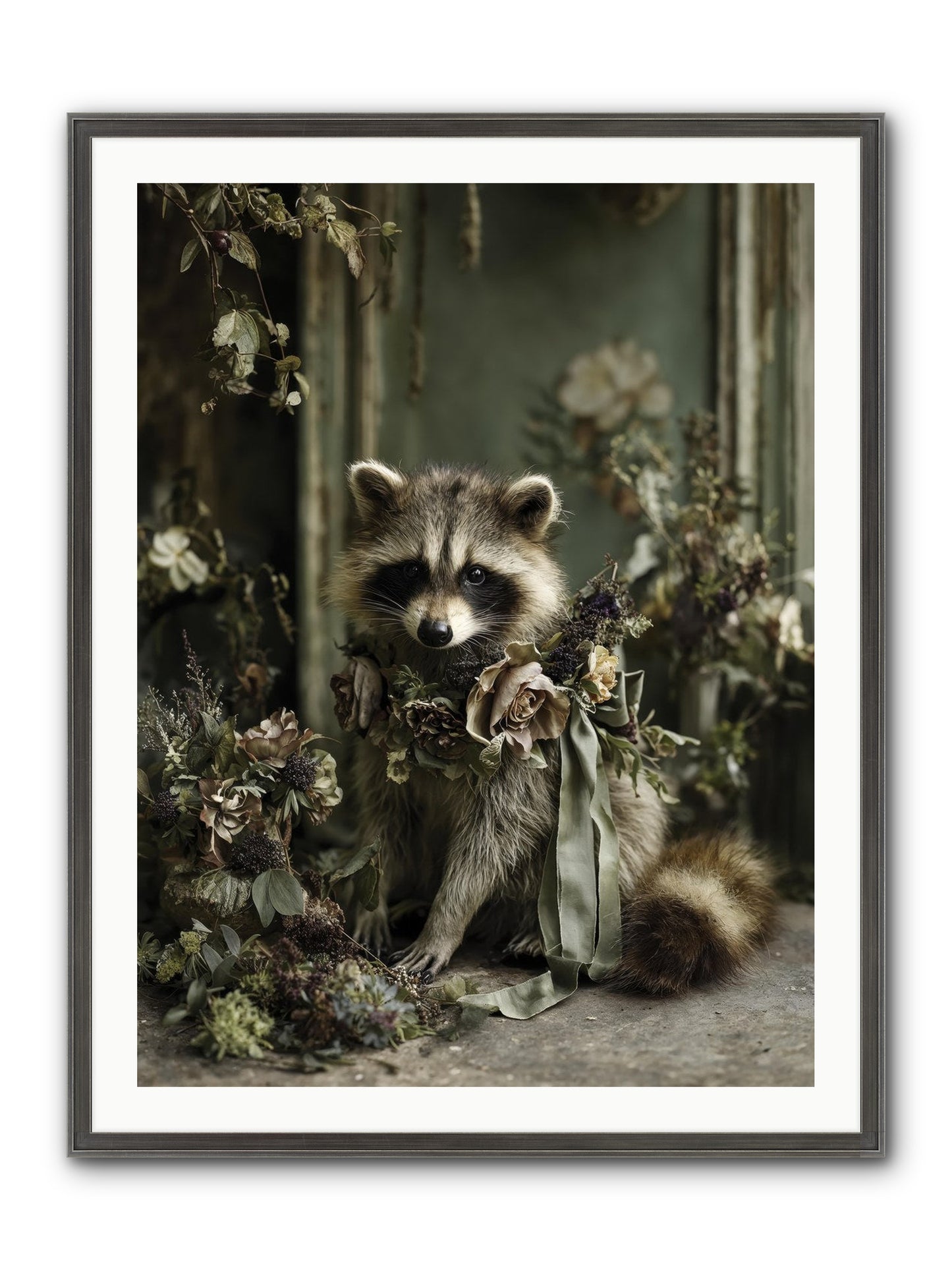 Maybelle Framed Print - Slimwoods Black/Silver 30x40