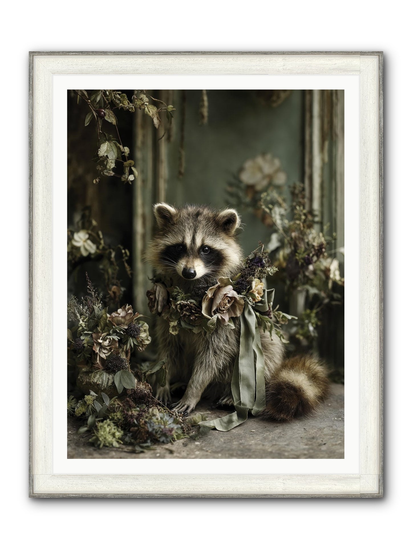 Maybelle Framed Print - Driftwood White 36x48