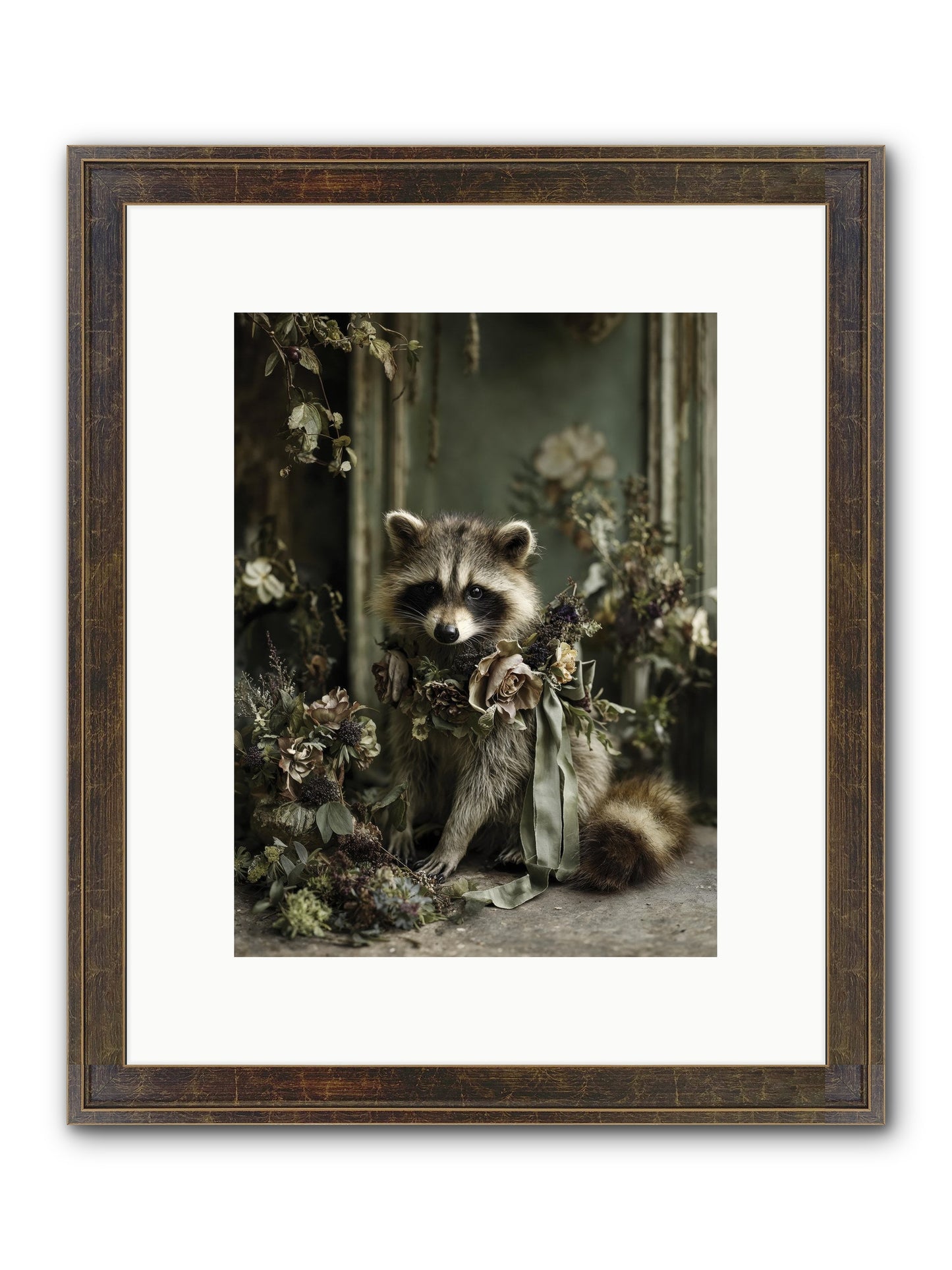 Maybelle Framed Print - Slimwoods Black/Gold 9x12