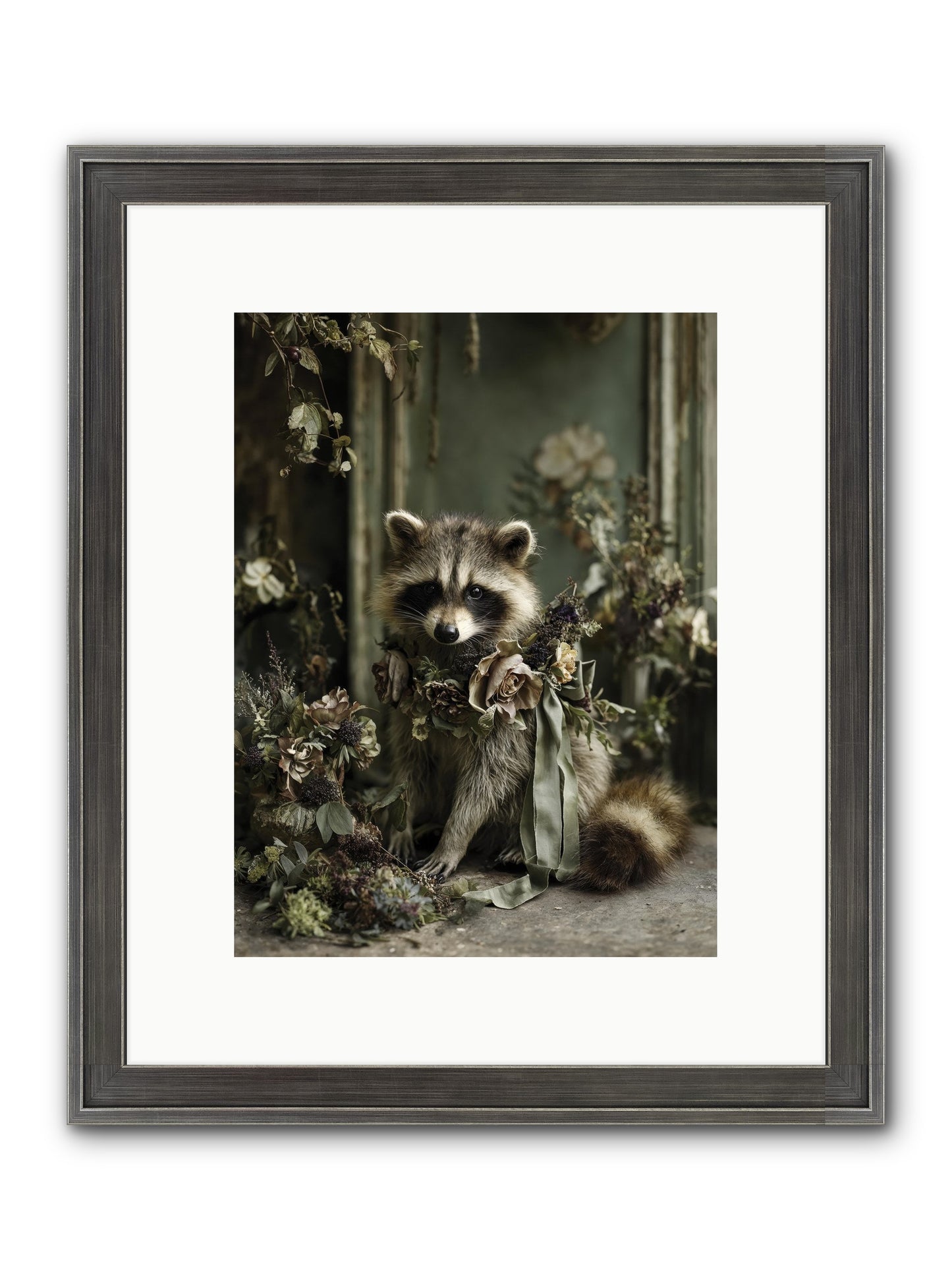 Maybelle Framed Print - Slimwoods Black/Silver 9x12