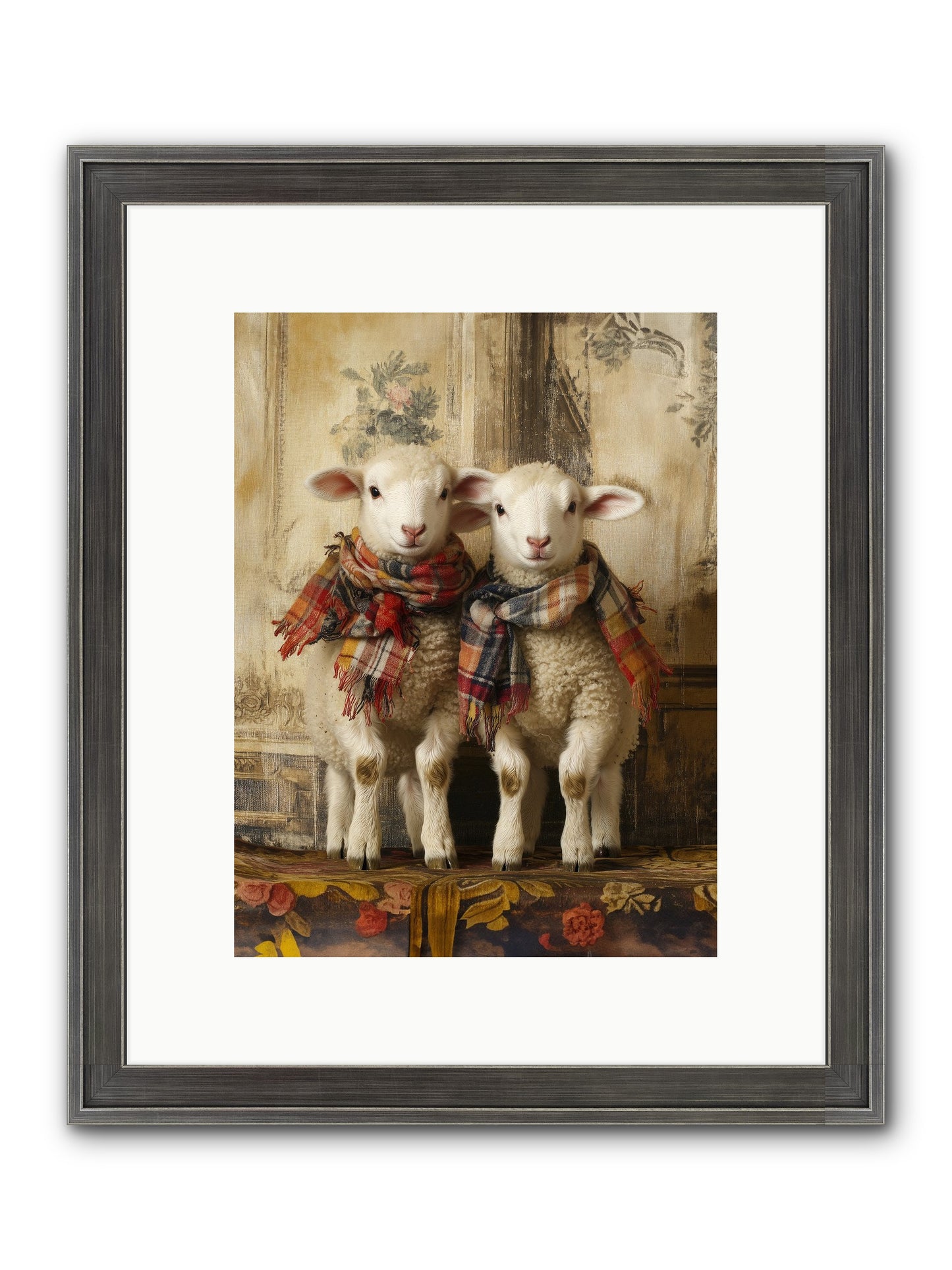 Meadow Babes Framed Print - Slimwoods Black/Silver 9x12