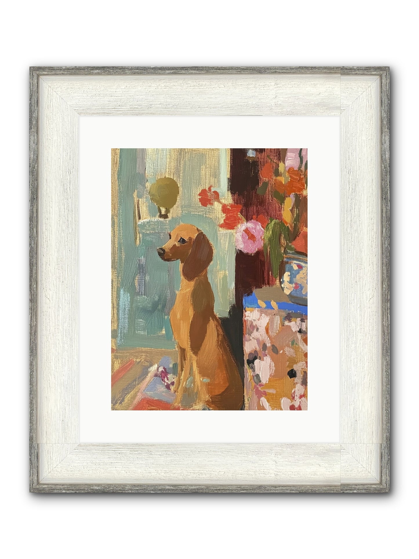 Meadow Belle Framed Print - Driftwood White 12x16