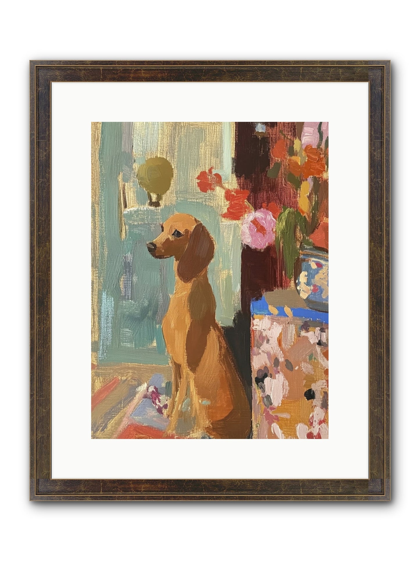 Meadow Belle Framed Print - Slimwoods Black/Gold 12x16