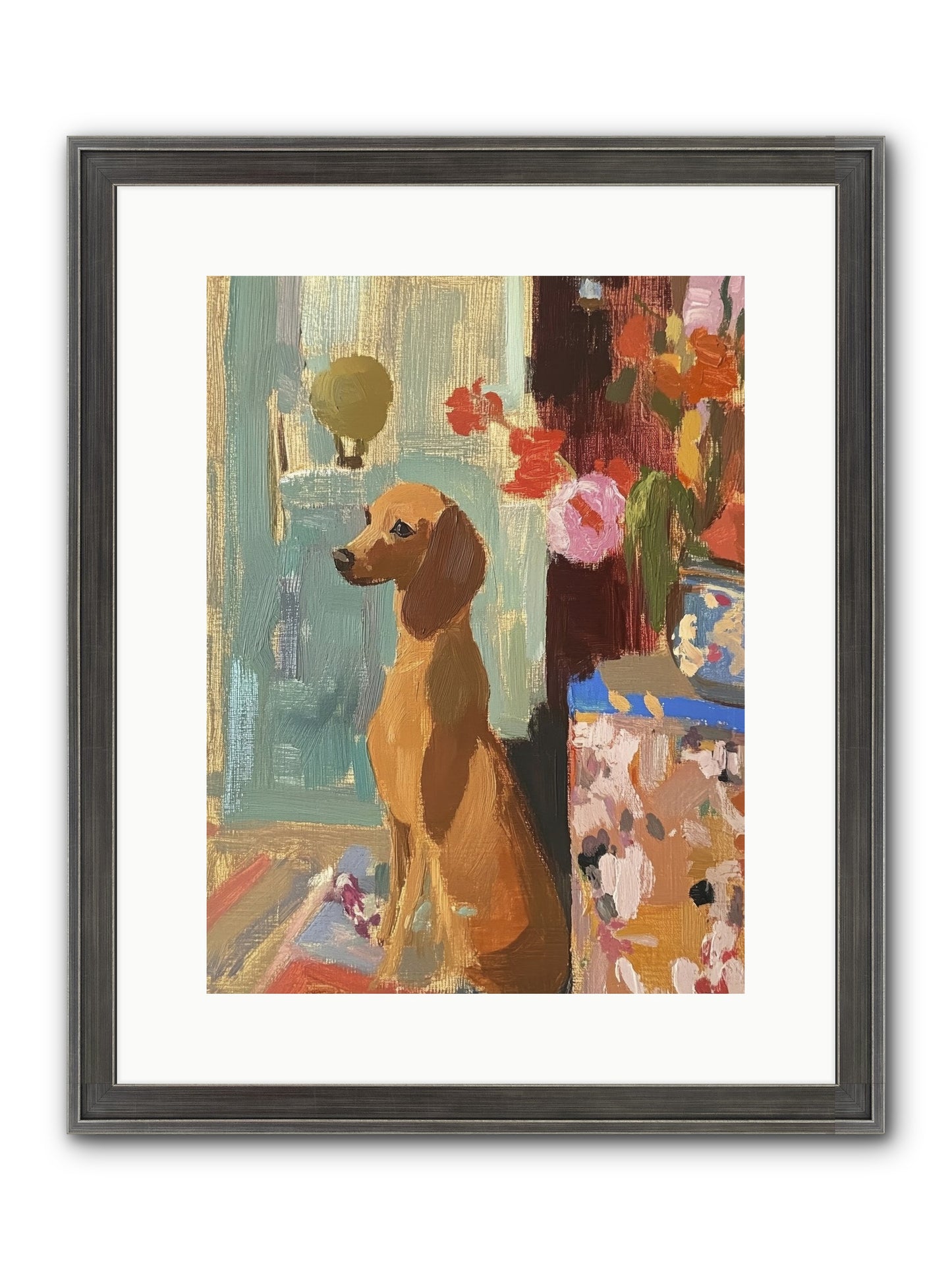 Meadow Belle Framed Print - Slimwoods Black/Silver 12x16