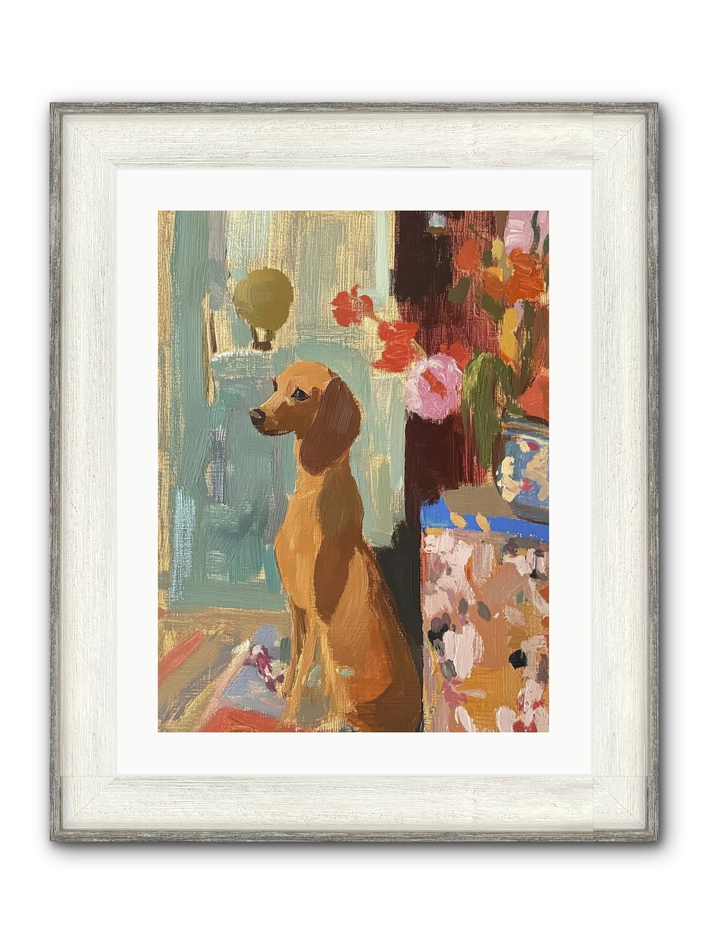 Meadow Belle Framed Print - Driftwood White 18x24