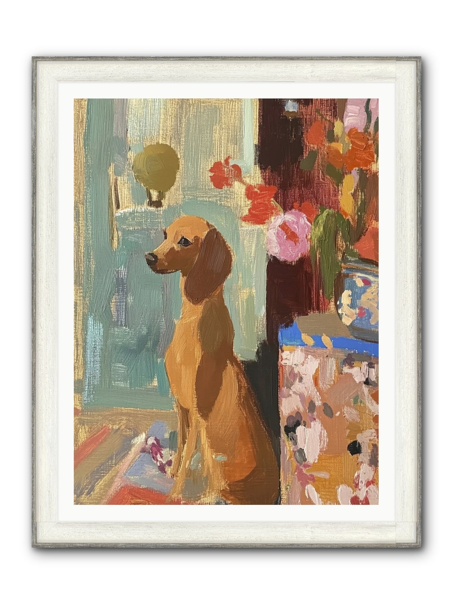Meadow Belle Framed Print - Driftwood White 36x48