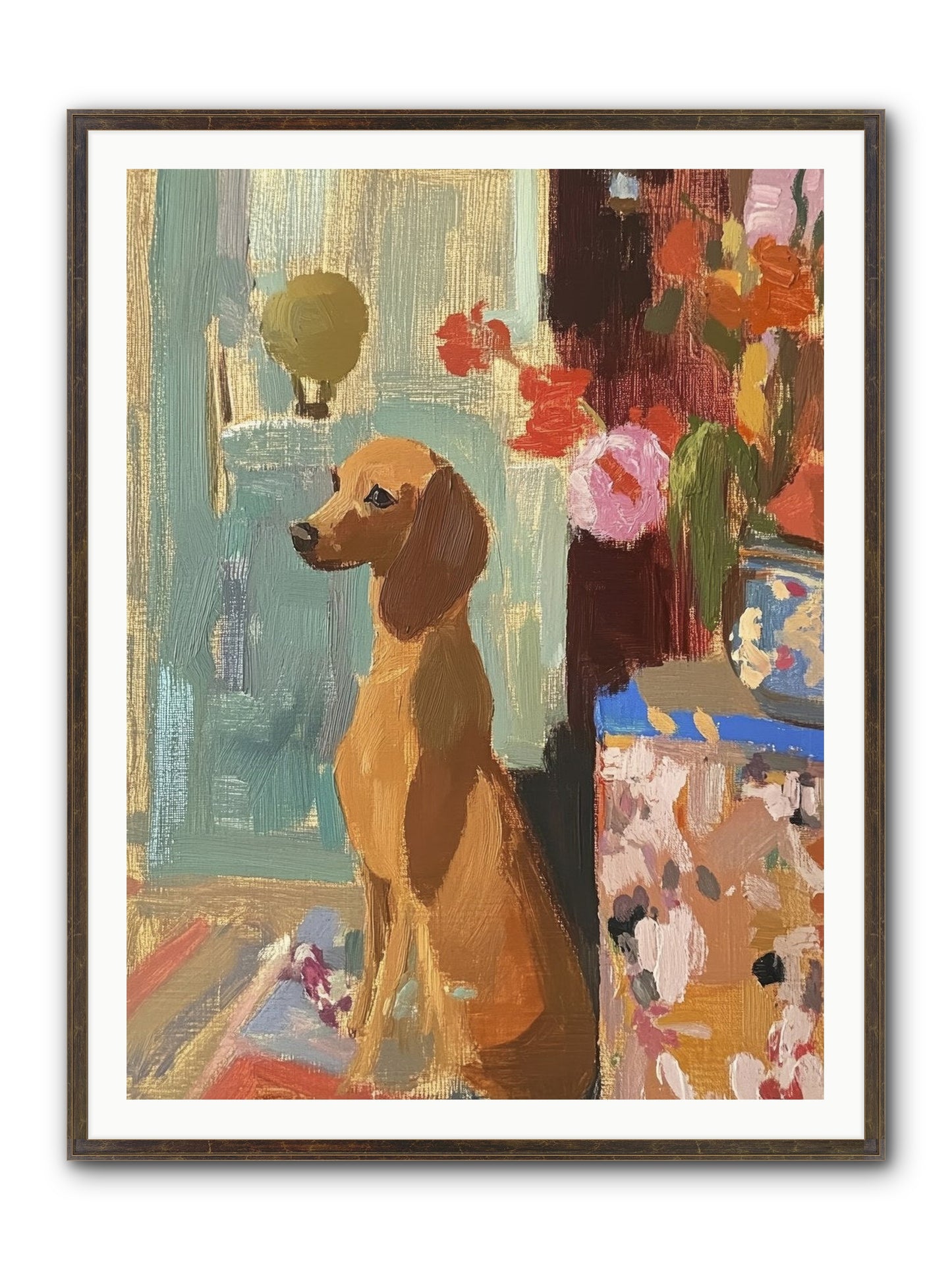 Meadow Belle Framed Print - Slimwoods Black/Gold 36x48
