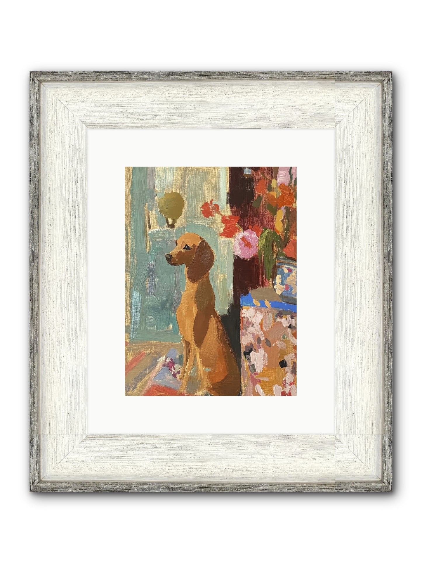 Meadow Belle Framed Print - Driftwood White 9x12