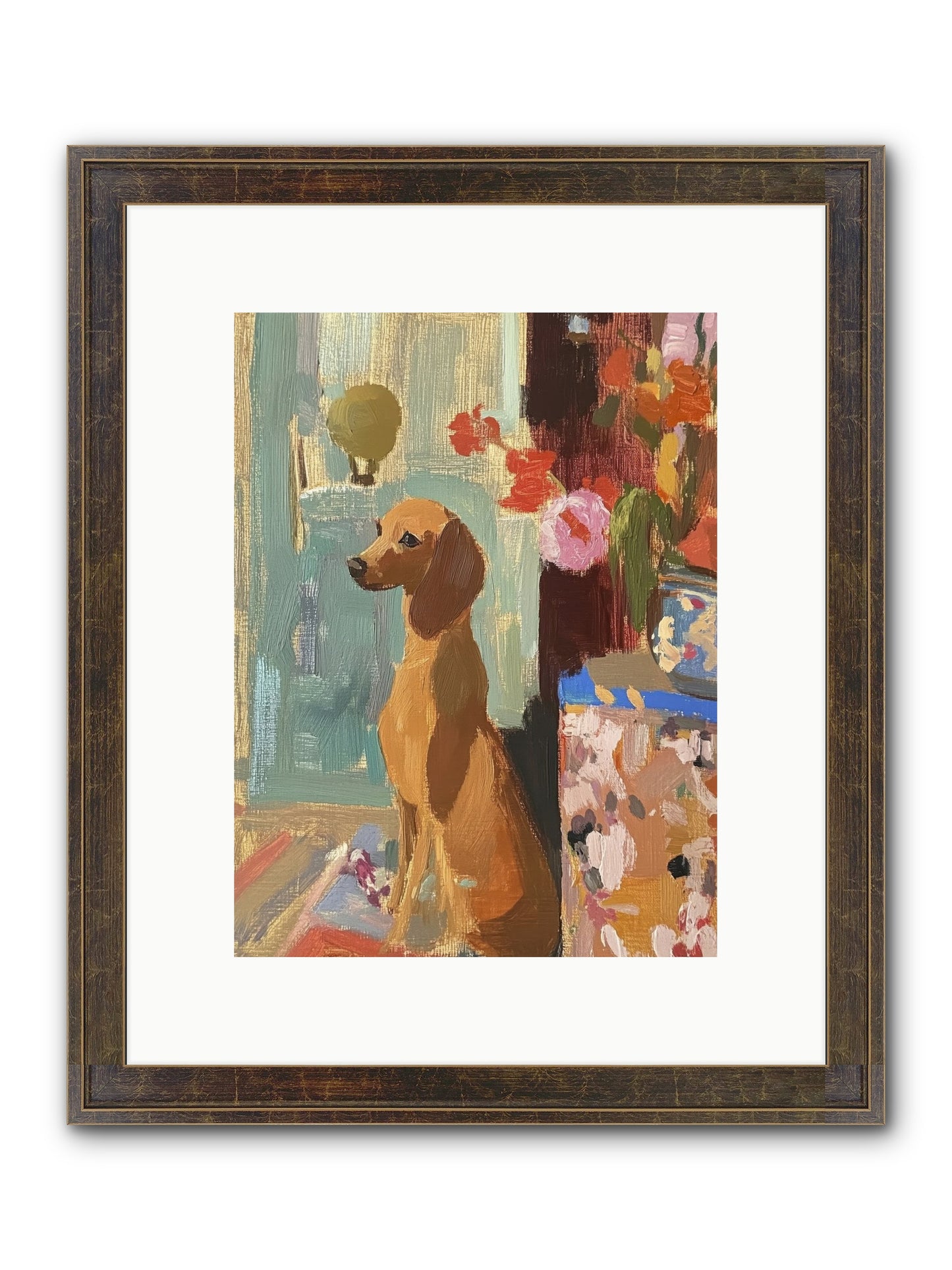 Meadow Belle Framed Print - Slimwoods Black/Gold 9x12